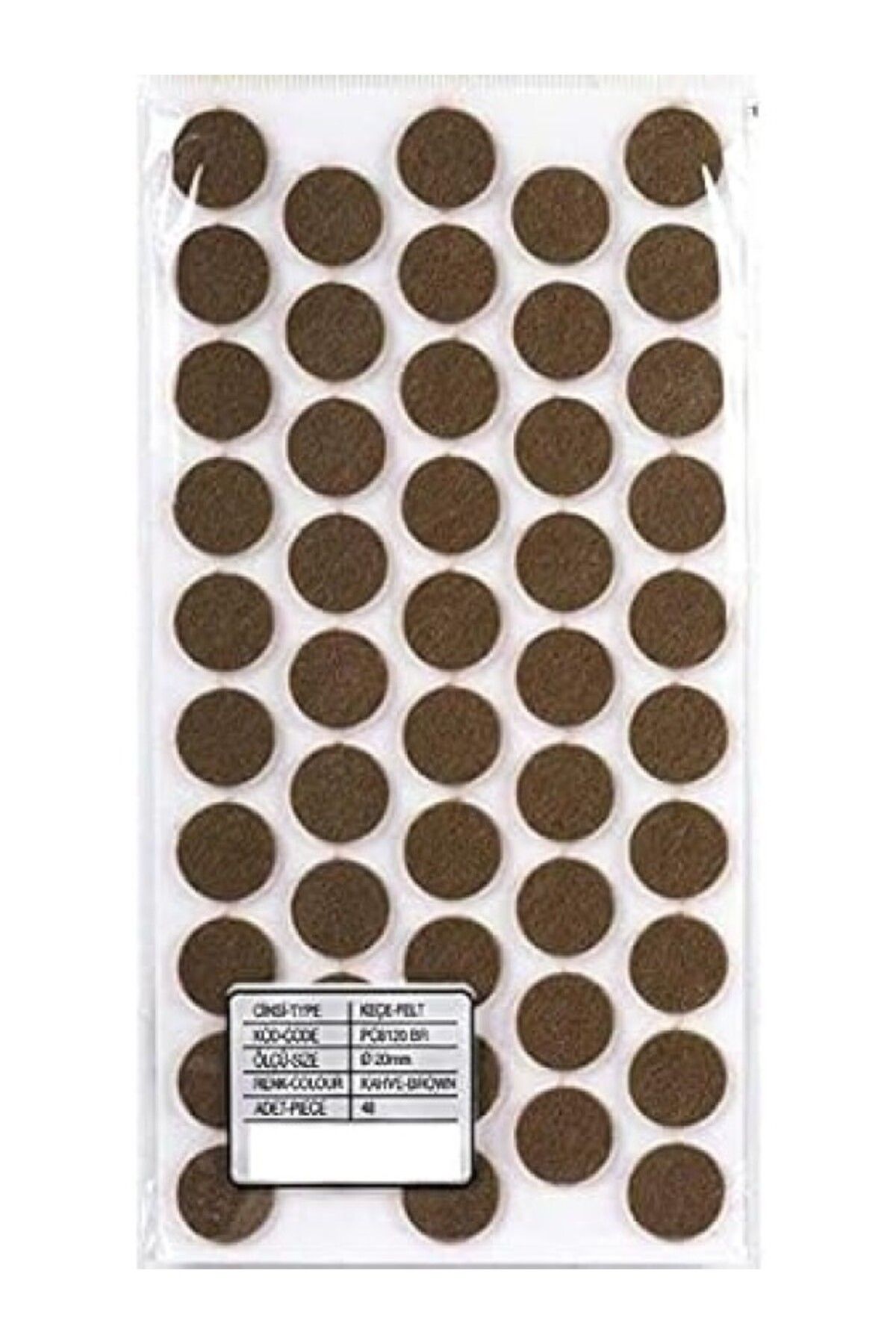 ShopZum Gürçay Yapışkanlı Keçe Çap 20Mm 50 Adet