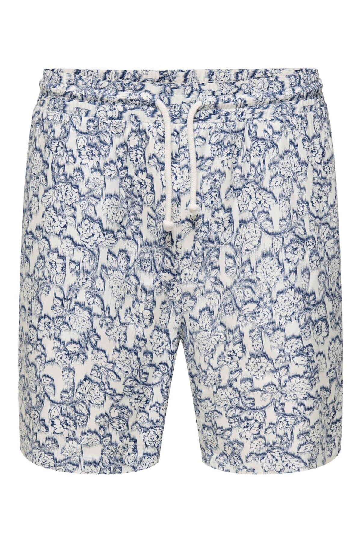 Only & Sons ONSTEL DASH LIFE REG AOP SHORTS Erkek Beyaz Şort - 22032734