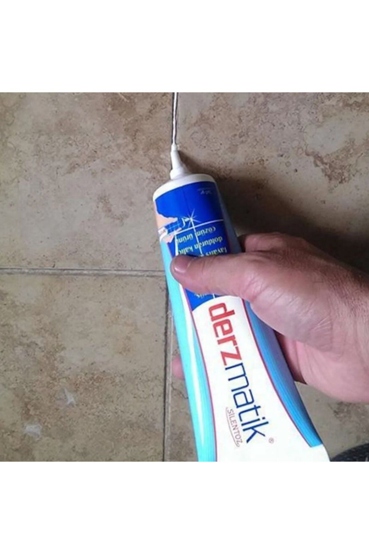 ForWhat Büro Ev Ofis Tadilatı için 380GR Gri Lavabo Küvet Fayans Derzi Dolgu Kalemi Spatula Seti