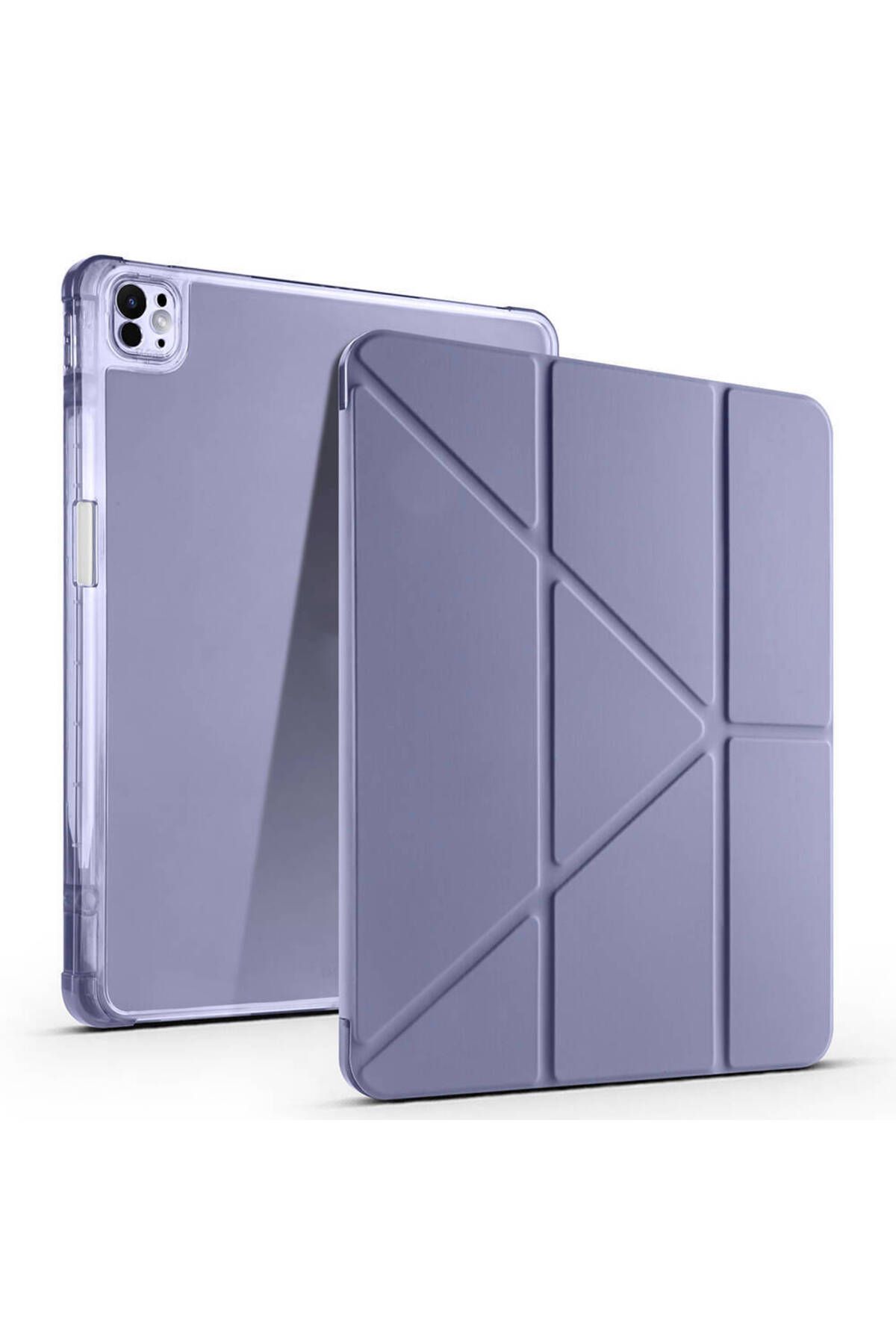 Başkenttekno iPad Air 13 2025 M3 Kılıf Tri Folding Kalem Bölmeli Standlı Kılıf