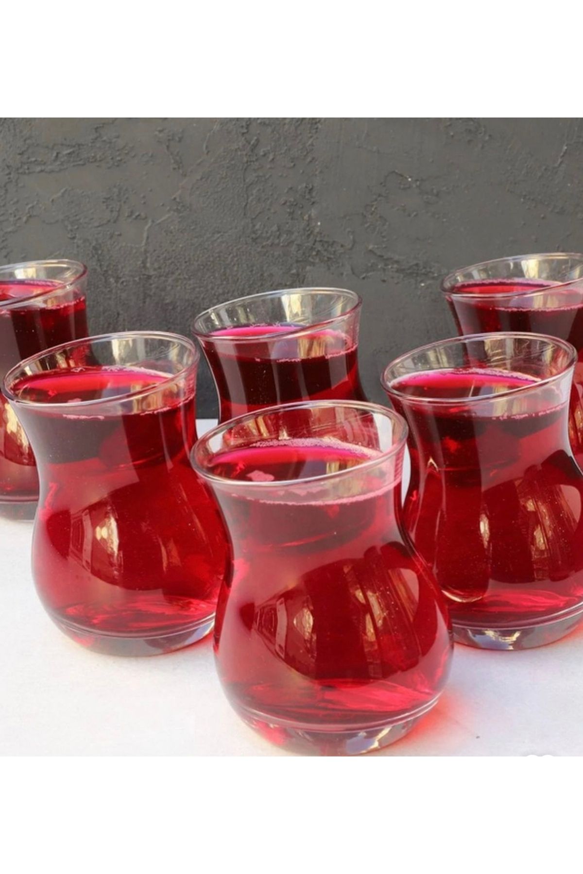 Home Kozan 6'lı Çay Bardağı Yatık Model 180 cc