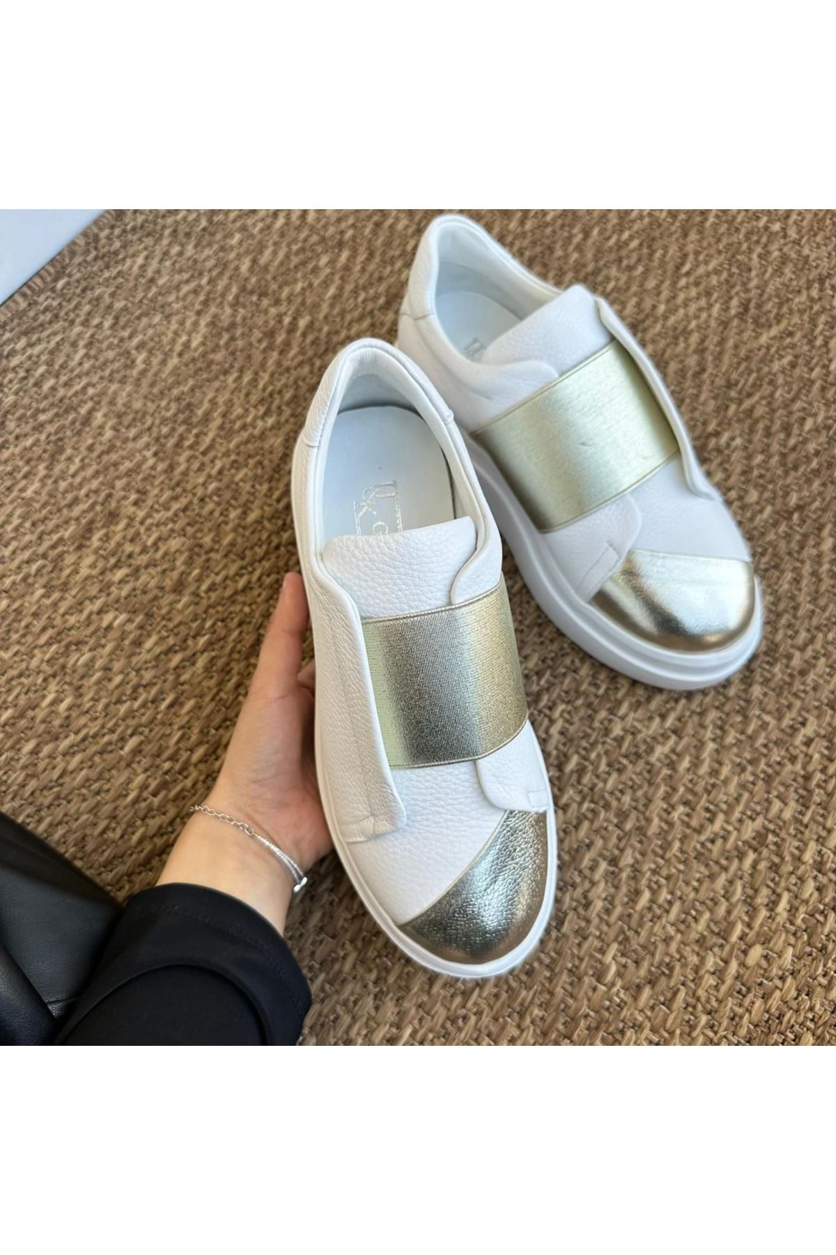 H&K GLOW Hakiki Deri Bantlı Sneaker