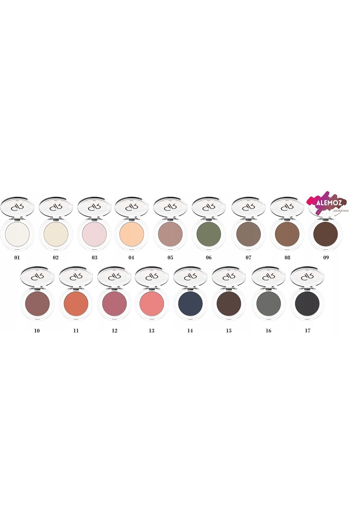 Golden Rose-Soft Color Matte Mono Eyeshadow No:12 3