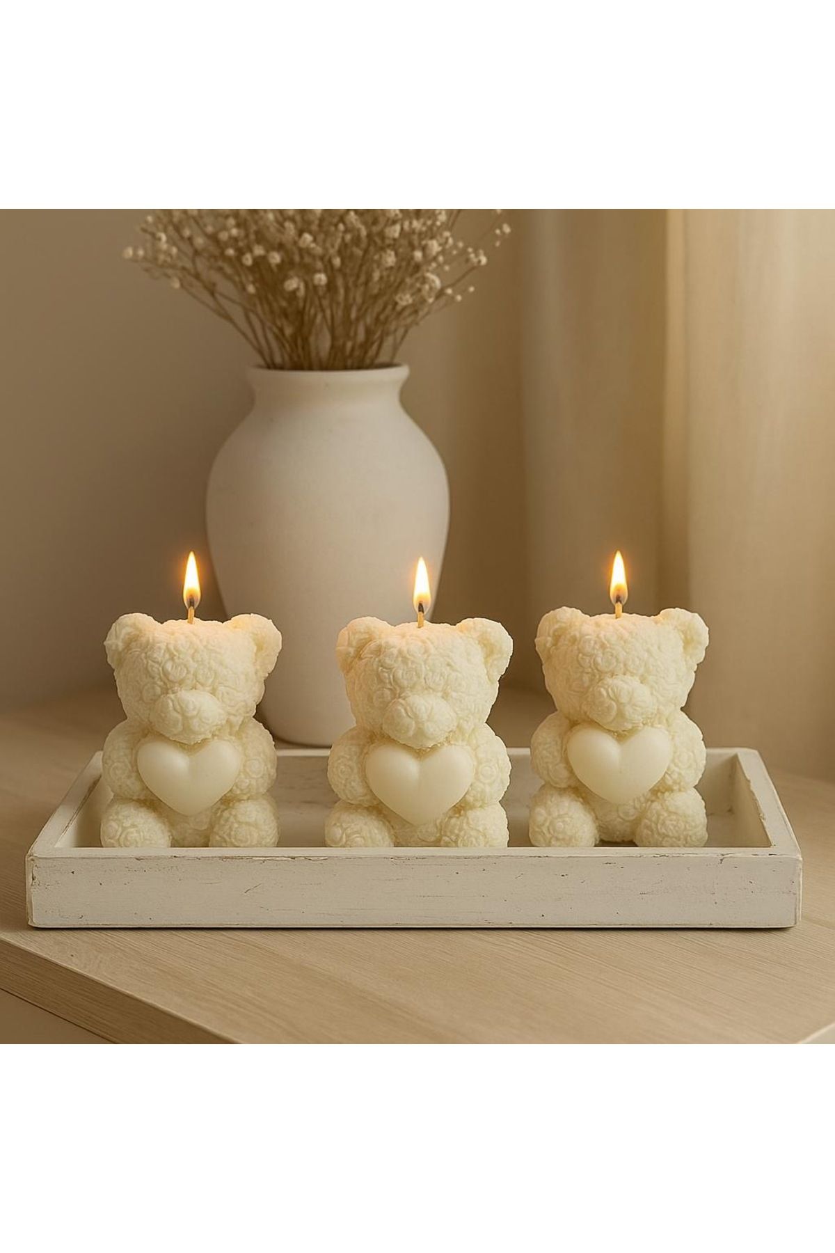 Rengolo S Kalpli Ayıcık Mum, Soya Wax, Soya Mum, Doğal Mum