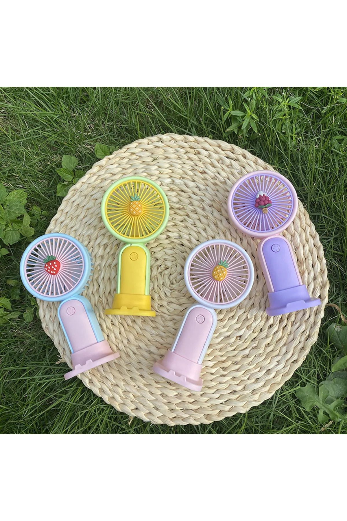 Nice For You Taşınabilir Mini Fan Vantilatör Şarjlı Mini Serinletici Masaüstü Vantilatör Stantlı Fan