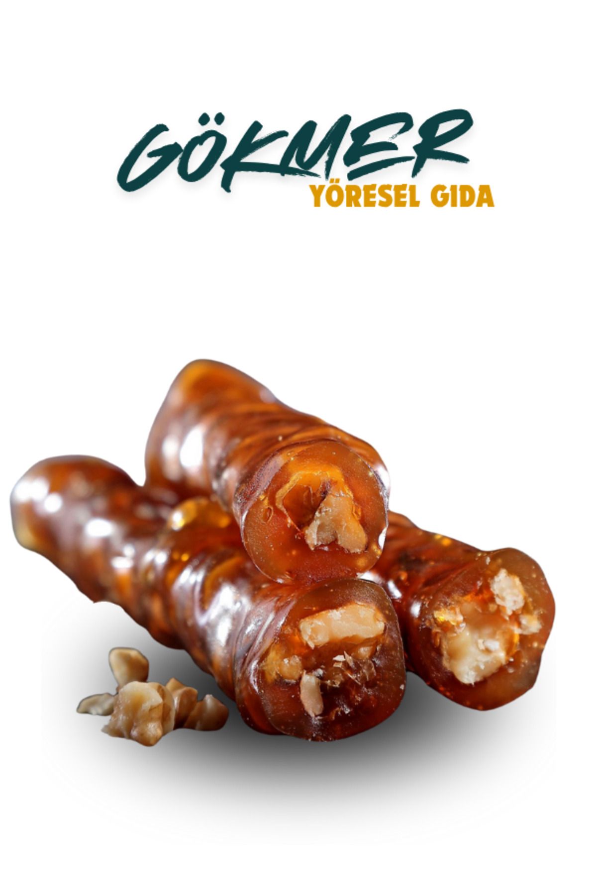 GÖKMER GIDA Pekmezli Cevizli Sucuk (İNCE) 1 KG