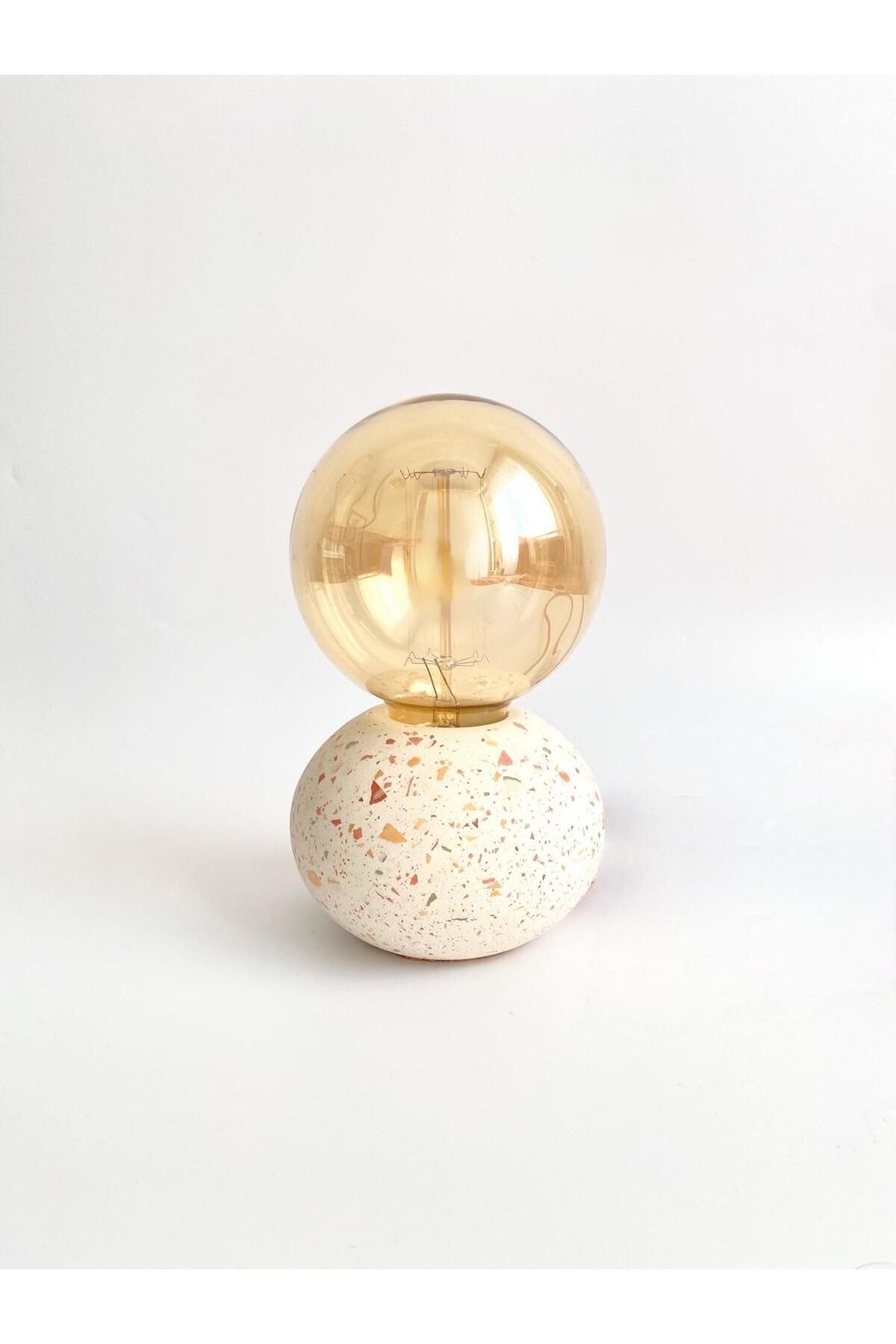 SerenityHaven Globe Beton Masa Lambası