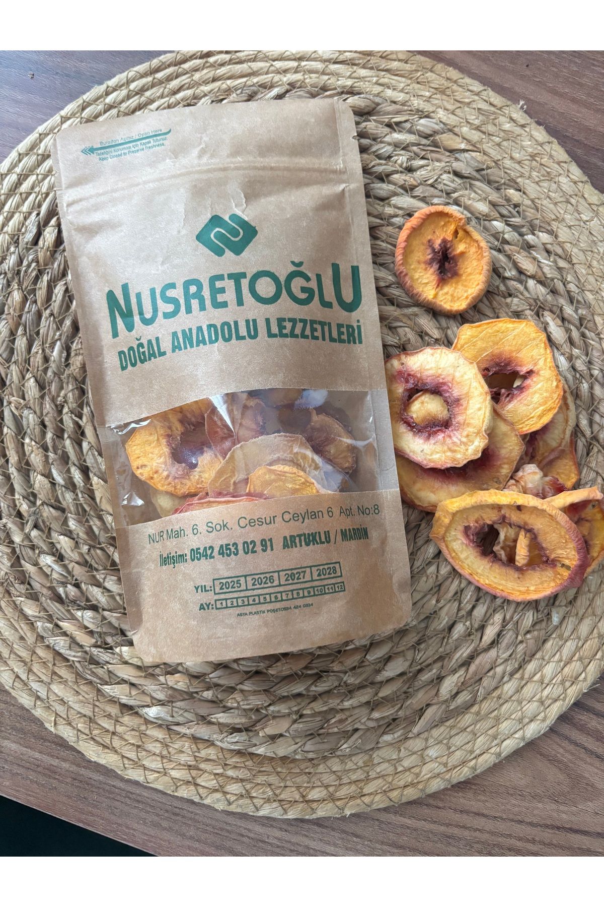 NUSRETOGLU Doğal Kuru Şeftali – Yazın Tatlı Ferahlaması