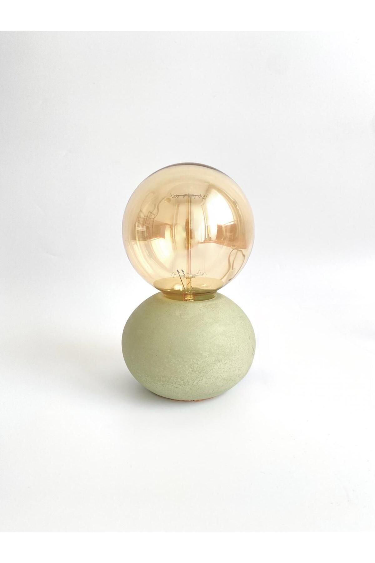 SerenityHaven Globe Beton Masa Lambası