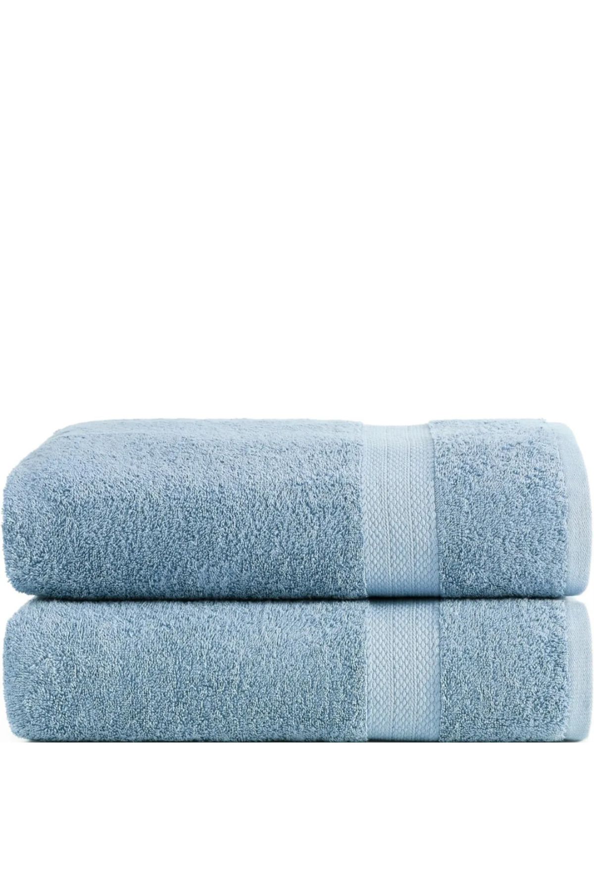 KAYABEY HOME 2'li Çizgili El Yüz ve Baş Havlusu Seti 50x90 cm %100 Pamuk - Yumuşak ve Emici Misafir Havlusu