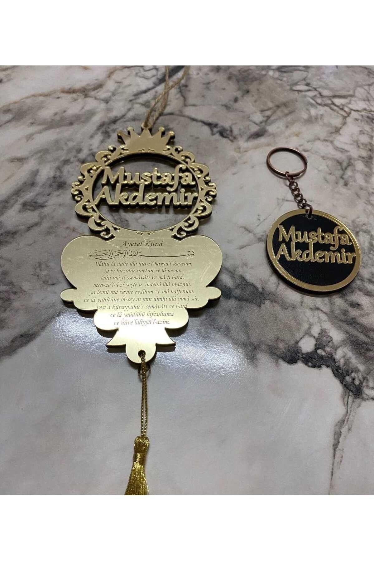 SerenityHaven dikiz Ayna süsü isme özel (anahtarlık hediyeli)