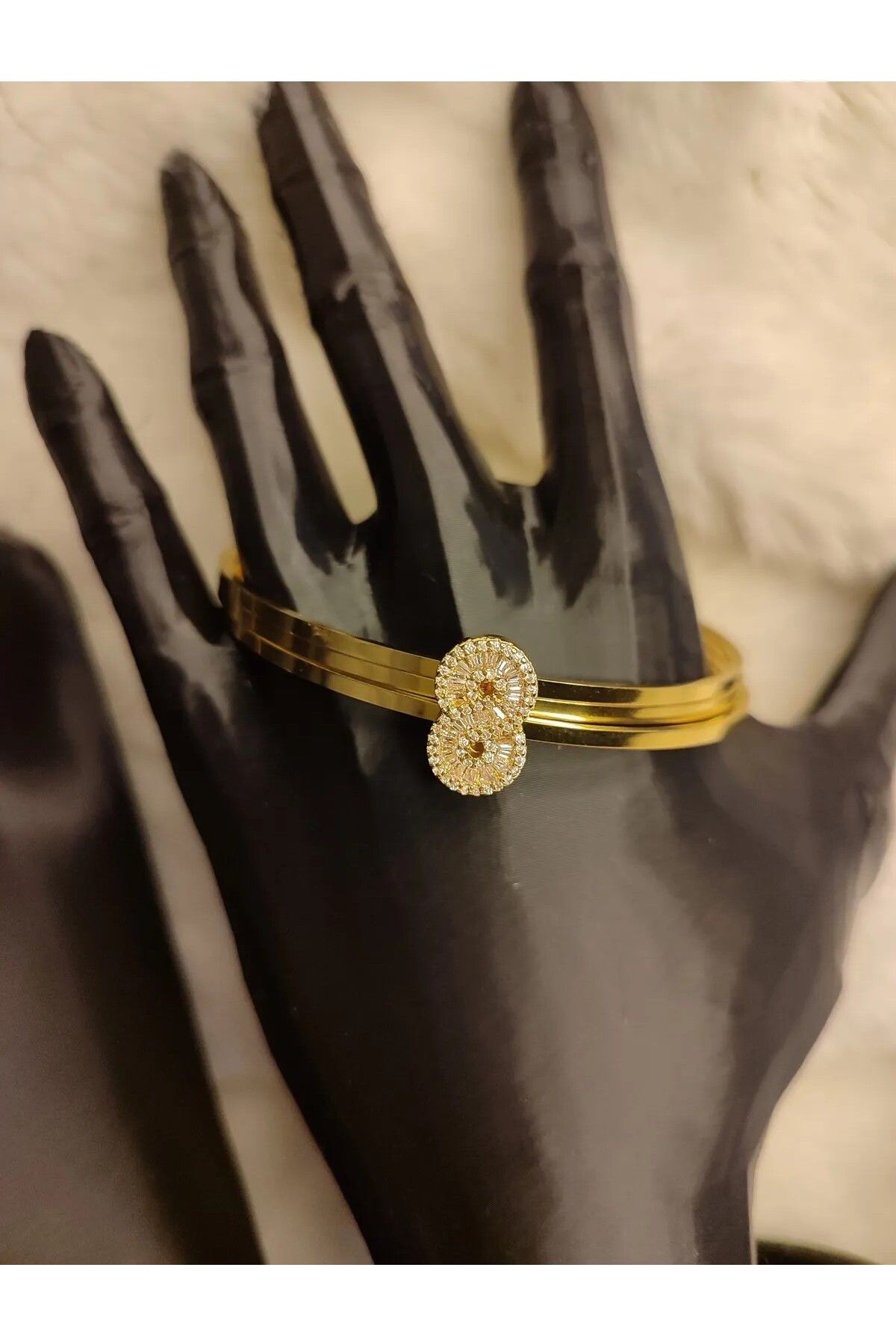 HEYjewelry Kararmaz Taşlı Sallanmayan Sonsuzluk Ajda Charm ( YOKTUR )
