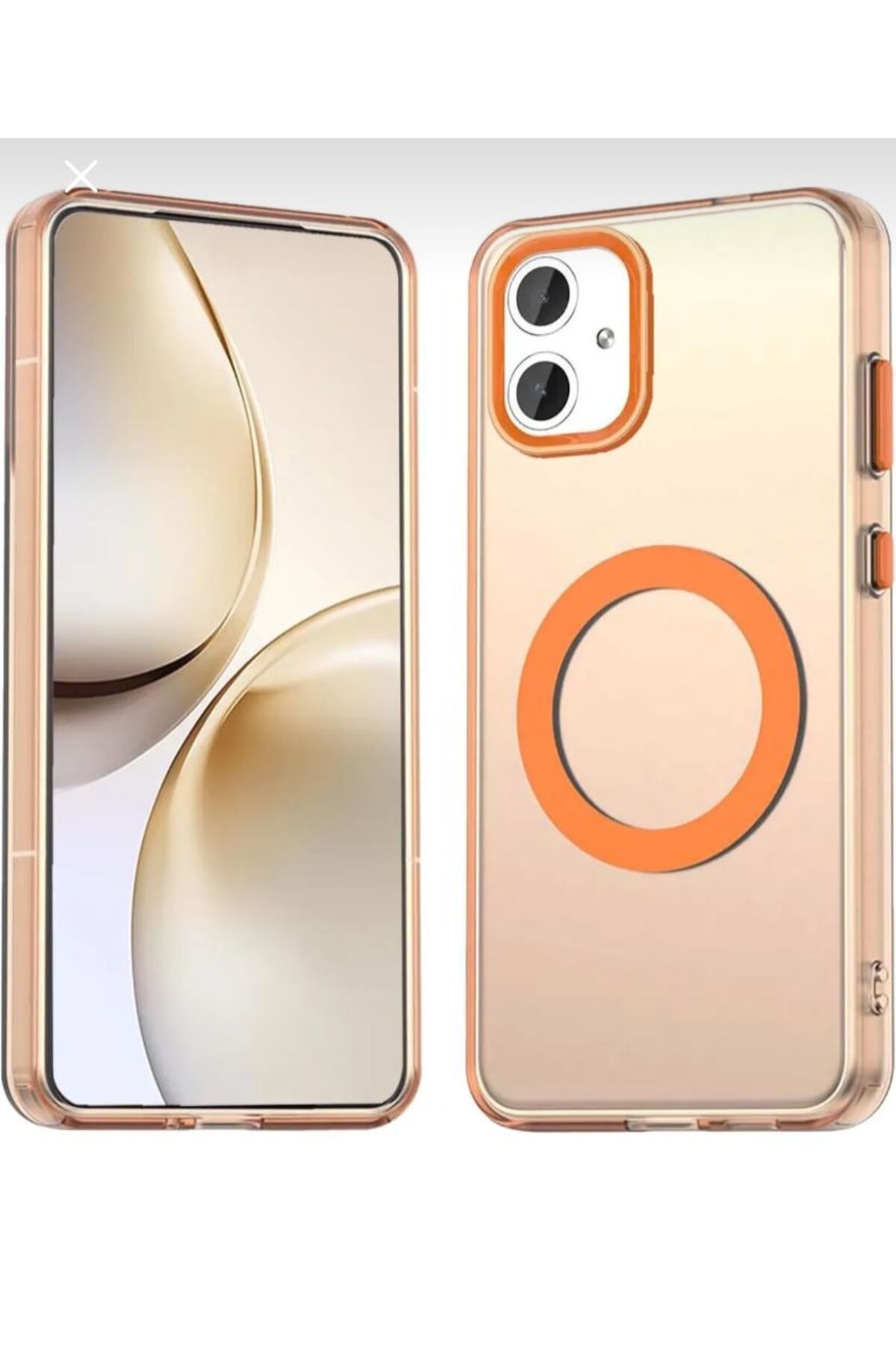 BerTech MED Samsung Galaxy A06 Kılıf Kamera Çıkıntılı Mat Magsafe Özellikli Kenarları Renkli Premium Sert Kapak