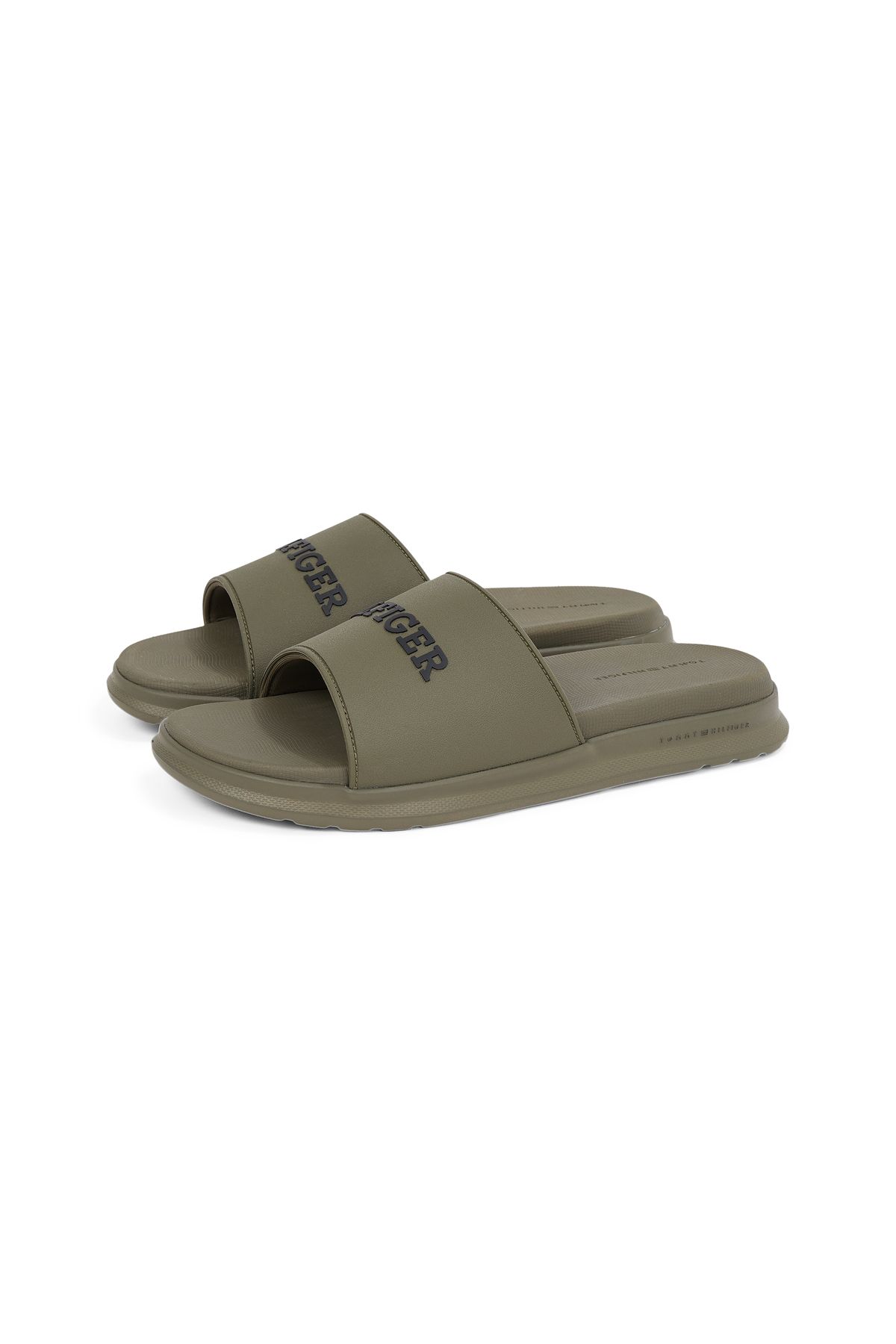 Tommy Hilfiger-Men Army Green Dual Density Pool Slides 4