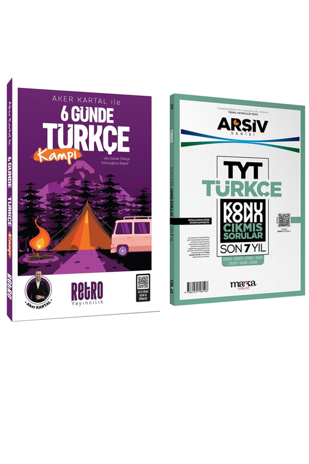 RETRO YAYINCILIK TYT KPSS DGS ALES 6 Günde Türkçe Soru Kampı + Türkçe Çıkmış Sorular Retro Yayınları