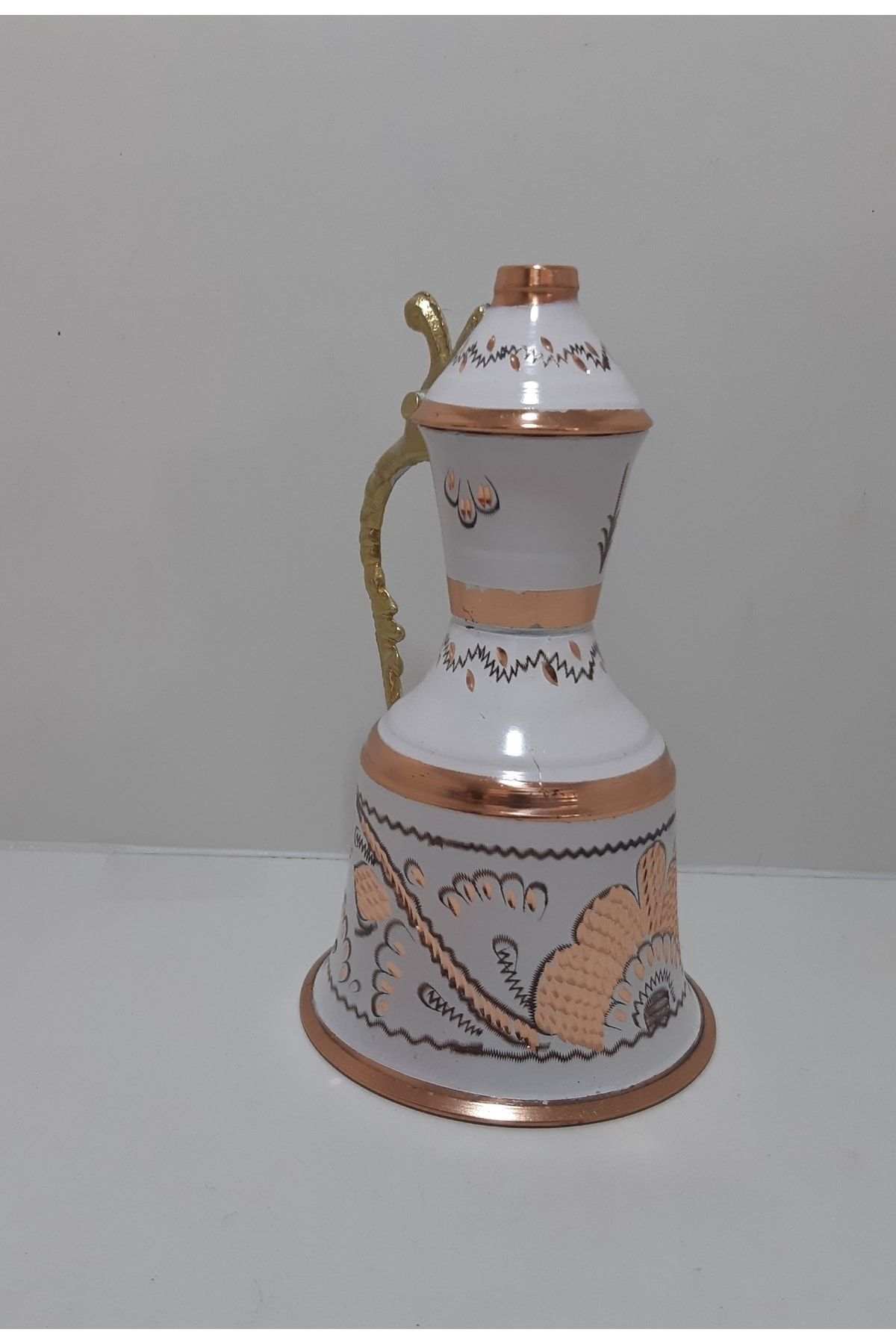 SerenityHaven Bakır Mini Güğüm Beyaz