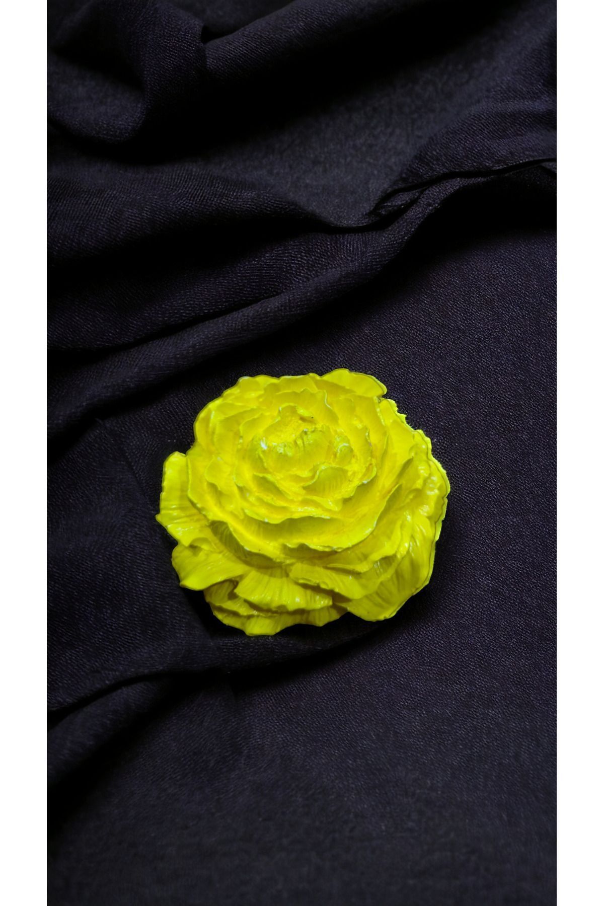 SerenityHaven Renkli Şakayık Çiçeği Biblo 3x8 cm (Vernikli)