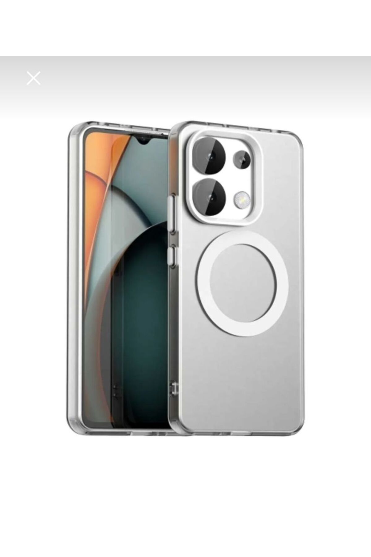 BerTech MED Xiaomi Redmi Note 13 4G Uyumlu Kılıf Kamera Çıkıntılı Magsafe Ve Kenarları Renkli Premium Sert Kapak