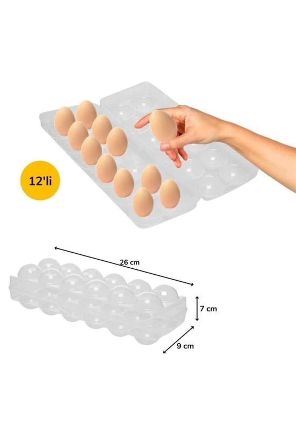Skygo-BUFFER® 12 Pieces Lockable Egg Storage Container Box Apparatus with Transparent Lid 3