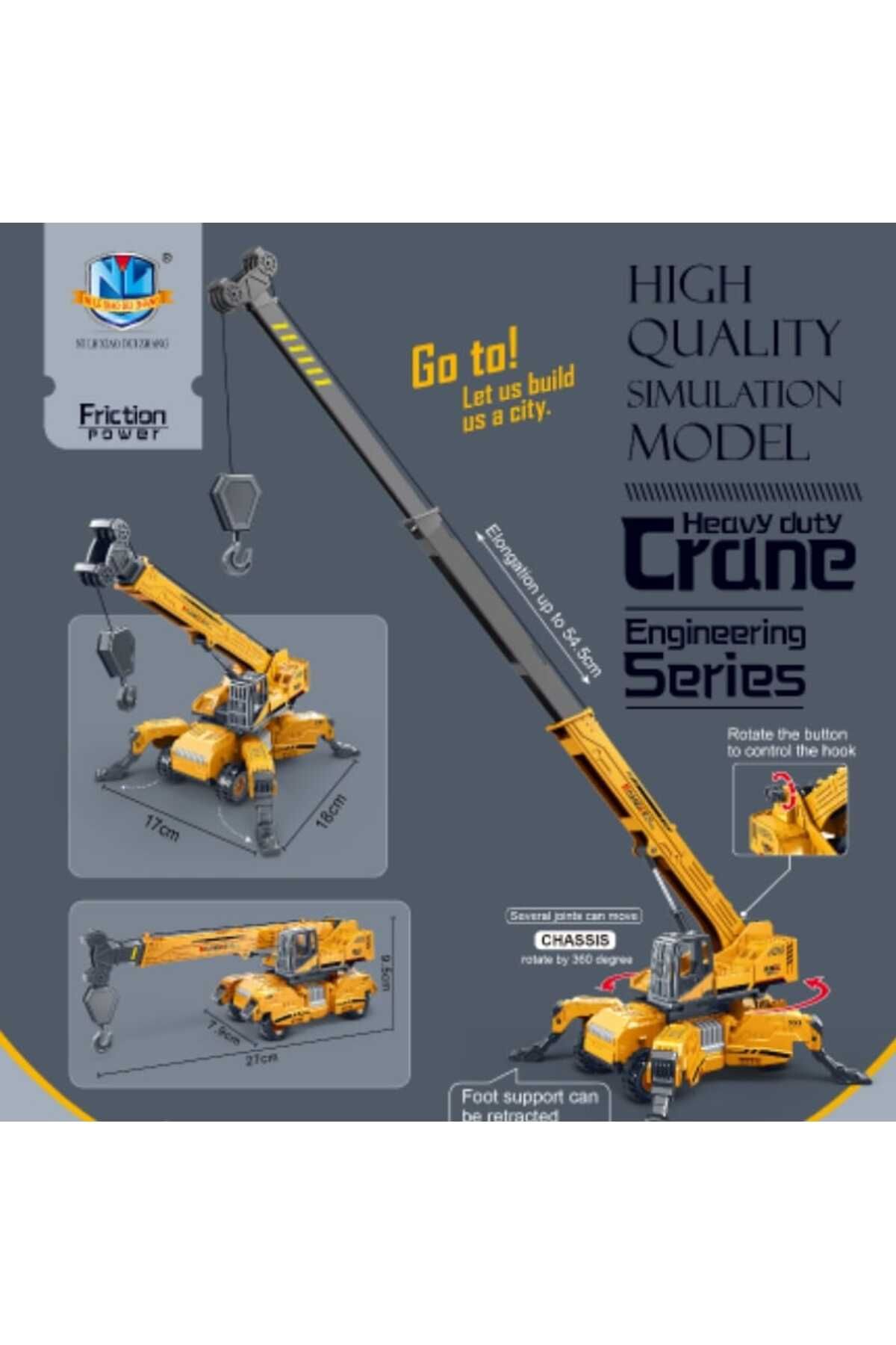 berattoys oyuncak iş makinaları vinç ful fonksiyon iş araçları kırılmaz örümcek vinç inşaat set