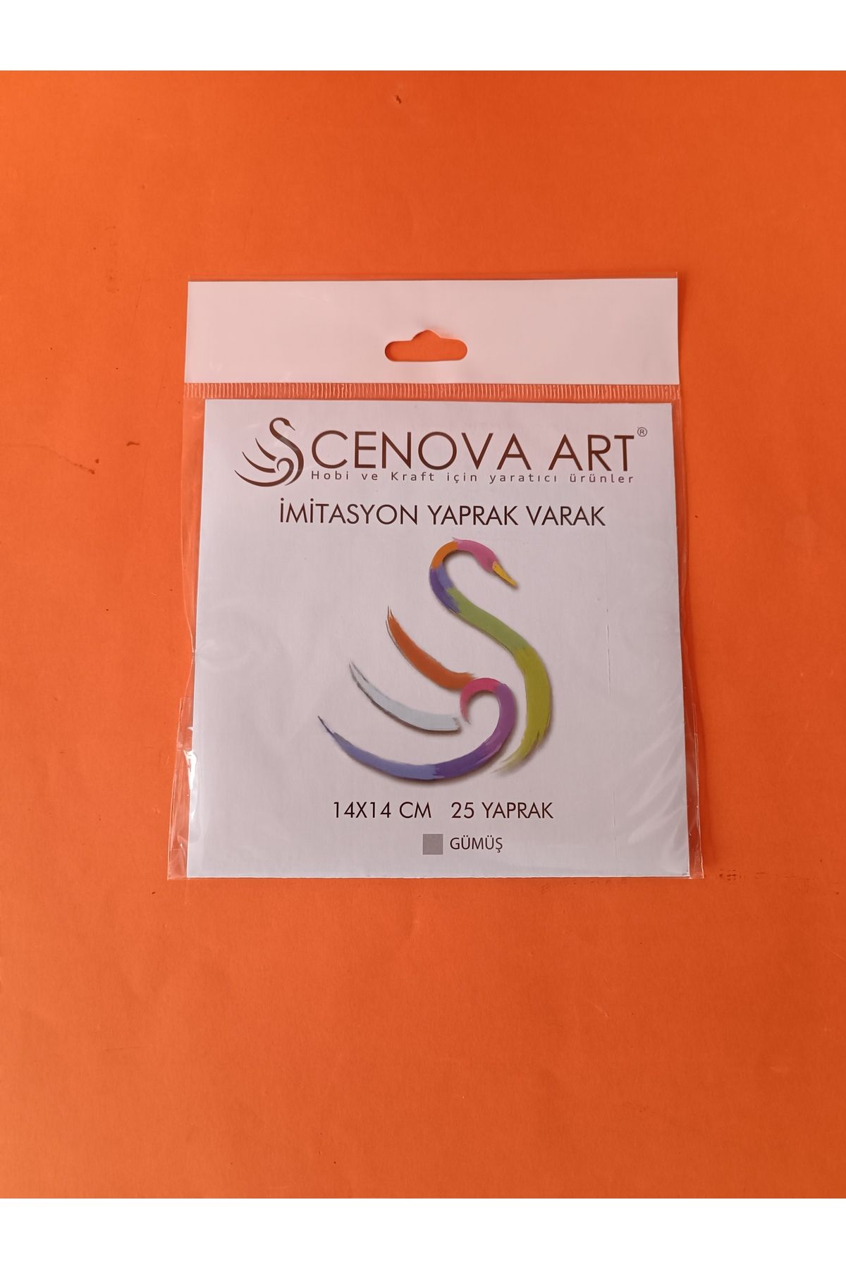 Cenova Art Yaprak Varak 25 Li Paket Gümüş Silver