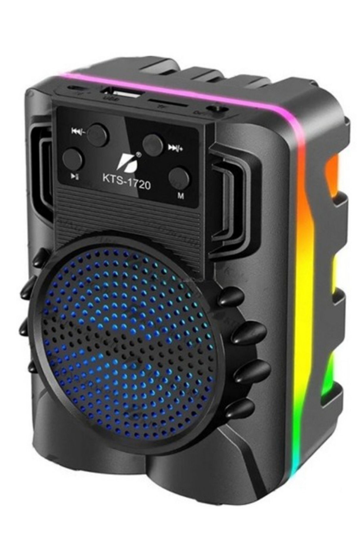 LEERFEI Işıklı Kablosuz Bluetooth Speaker Hoparlör Ses Bombası Fm Radyo 90 Db Sd Kart Usb Girişli