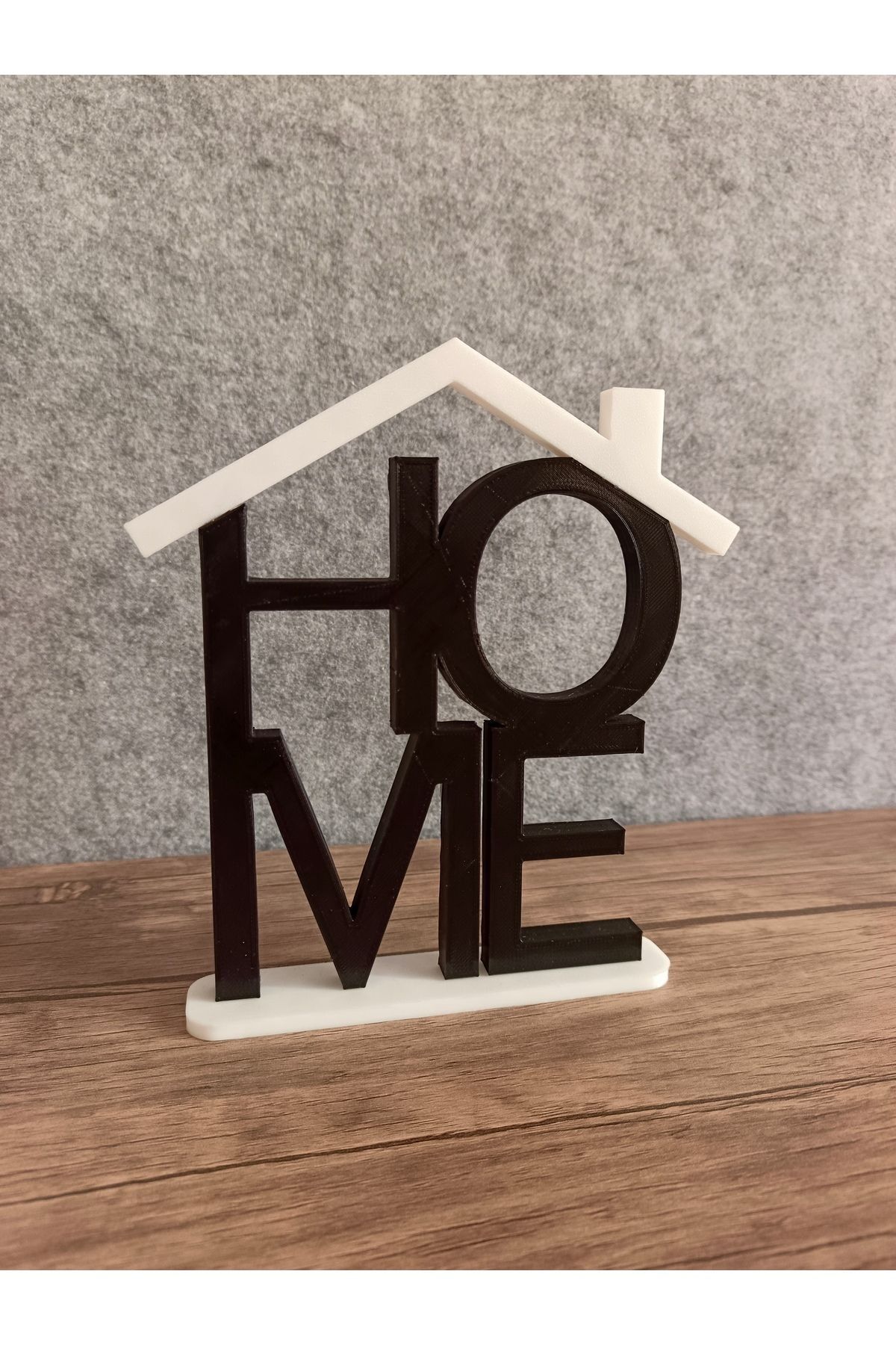 SerenityHaven Çatılı Home Yazılı Dekoratif Obje - Biblo - Dekor