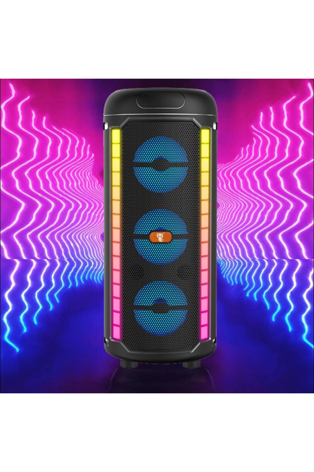 a+ anyplus PG-43 RGB Işıklı Mikrofonlu Bluetooth Hoparlör 3x3 Speaker