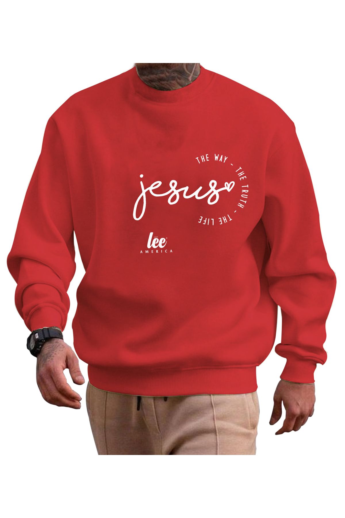 centlee america sweatshirt erkek unisex spor oversize kalıp uzun kollu