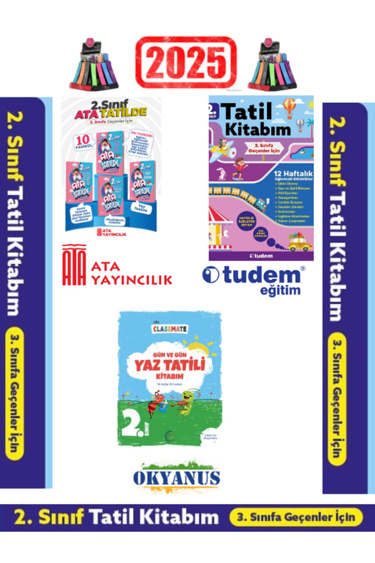 Fenomen Yayıncılık Ata Yayıncılık 2.Sınıf Yaz Tatil+Tudem 2.Sınıf Yaz Tatil+Okyanus 2.Sınıf Yaz Tatil Seti