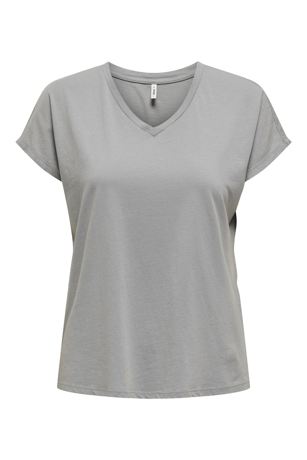 ONLY ONLLUCY LIFE SS VNECK MOSTER TOP BOX JRS Kadın Gri T-Shirt - 15343382