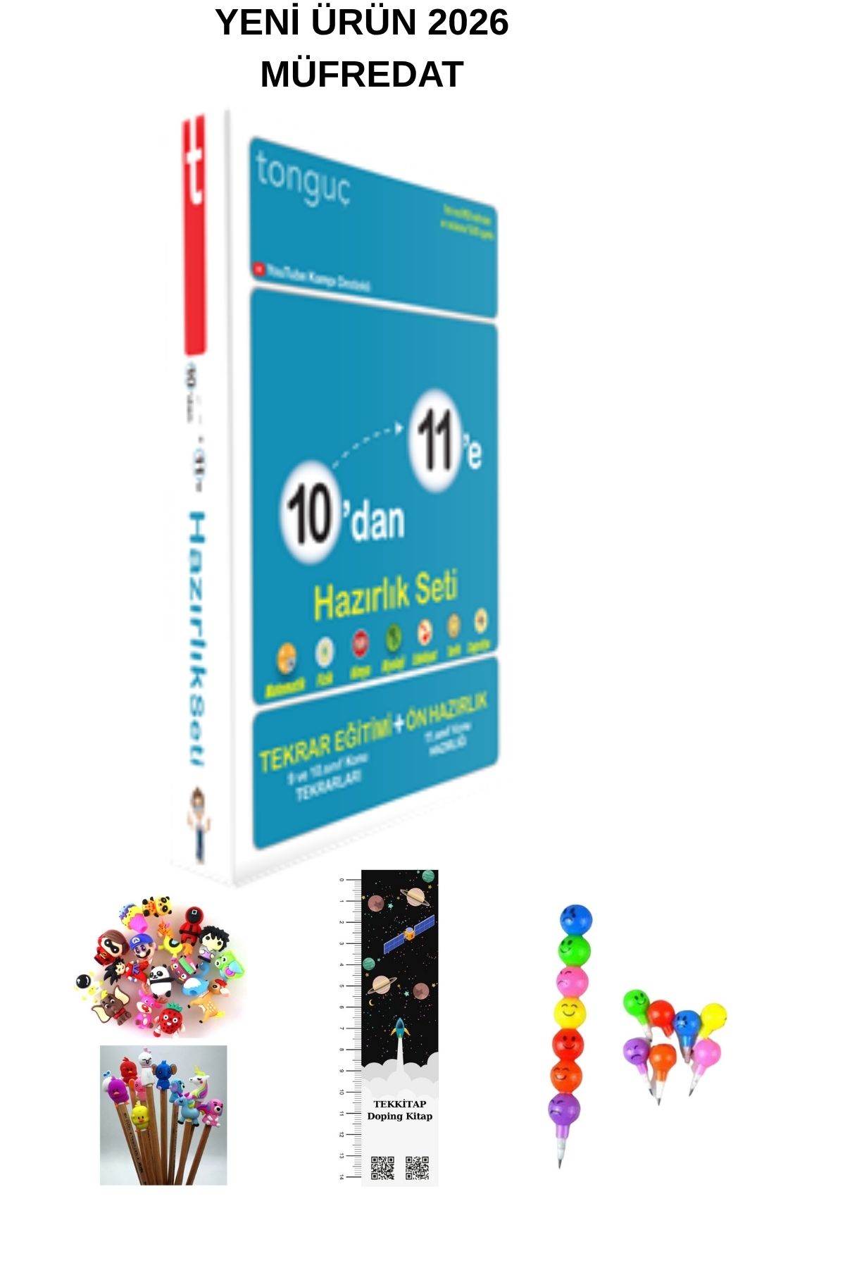 Tonguç Yayınları Tonguç 10'dan 11'e HAZIRLIK SETİ (UZAY A. + EMOJİ K. + KALEM B.)2026 MÜFREDAT YENİ ÜRÜN