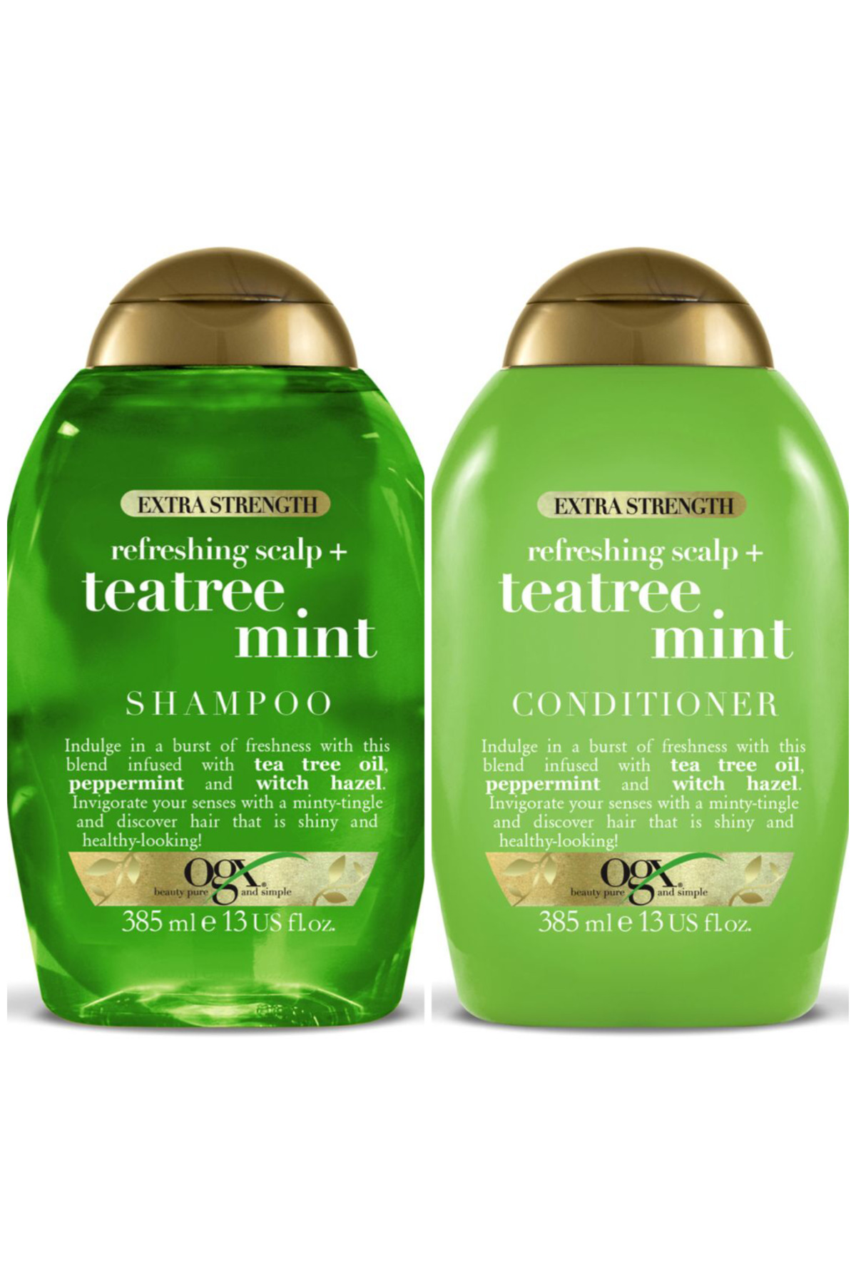 Teatree Mint Shampoo & Conditioner Çayağacı Nane Şampuan 385 ML + Saç Kremi 385 ML Set — OGXTTRMNTST001 — تصویر 7 از 7