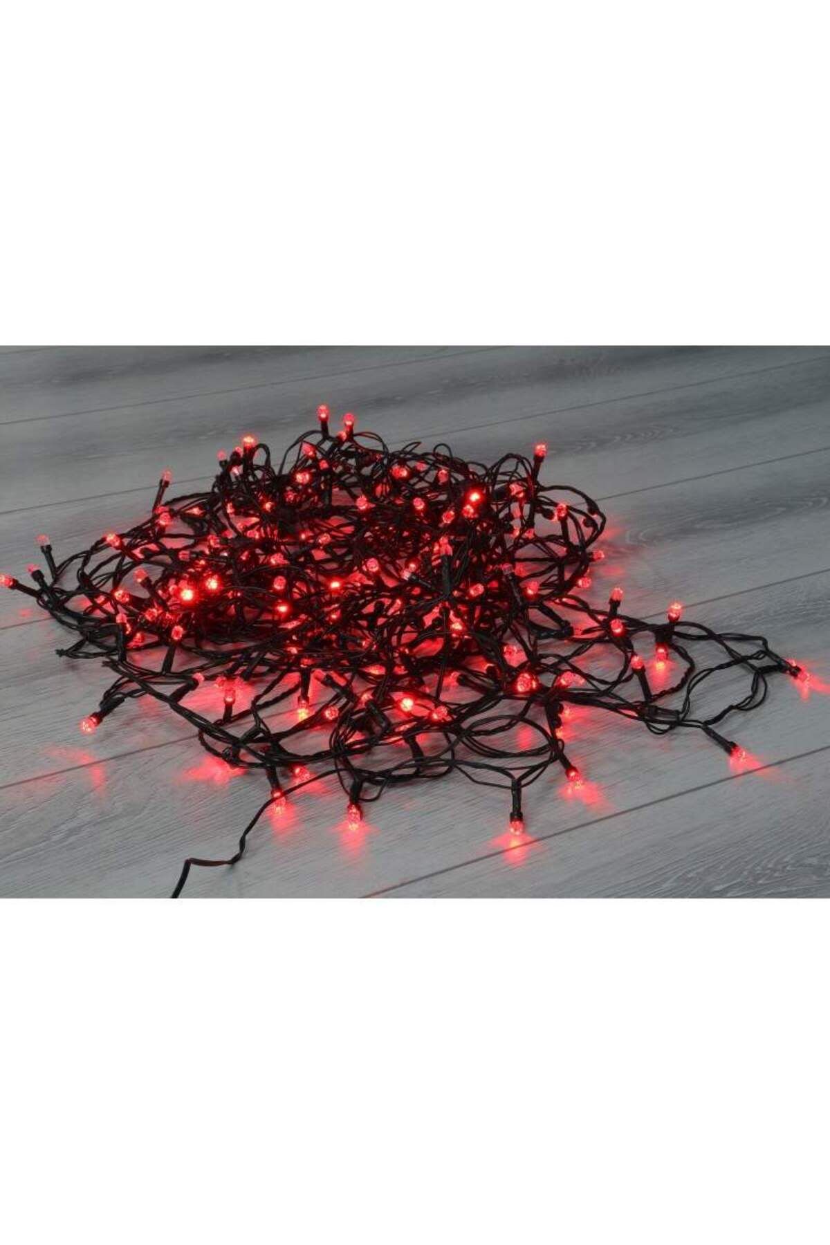 SIKS-Linear LED Installation, with 100 LEDs, 8 m long, dark green wire, Red 5