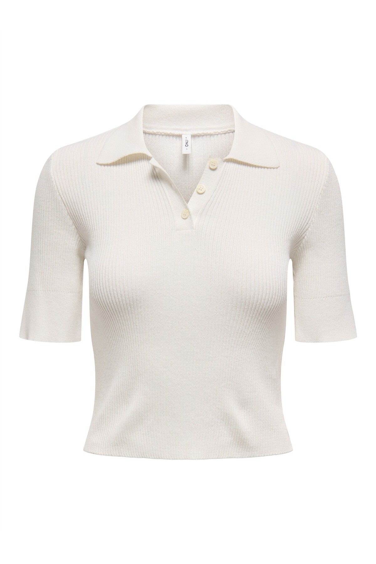 ONLY ONLELECTRA LIFE SS POLO NECK KNT Kadın Beyaz Kazak - O15341689