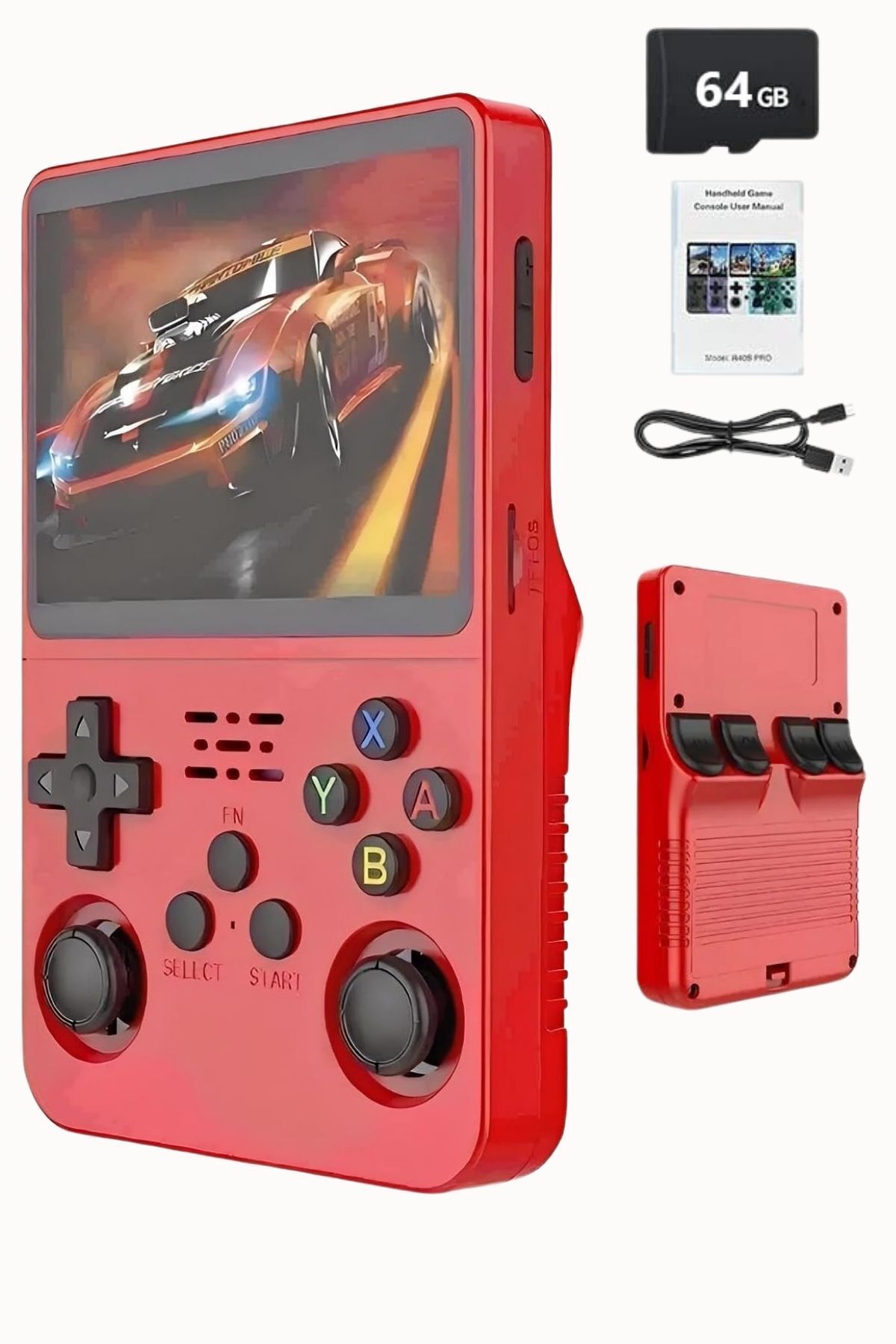 BYRTECH R36S Mini Konsol 64 GB Hafıza 10.000 Yüksek Ekran Kaliteli Retro Oyun Gamepad