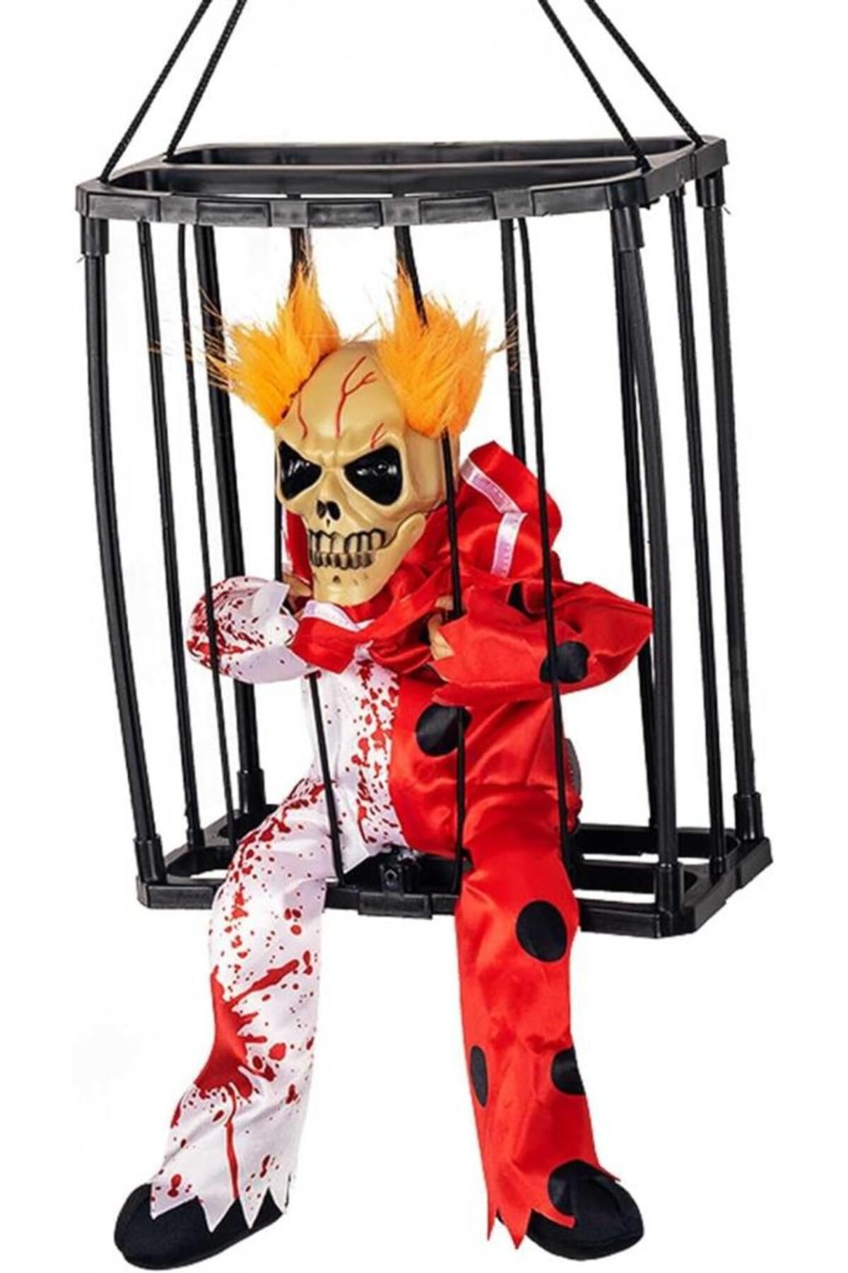 Kanonik Education Hareketli Sesli Sensörlü Mahkum Joker İskelet Dekorasyon 22x27 cm