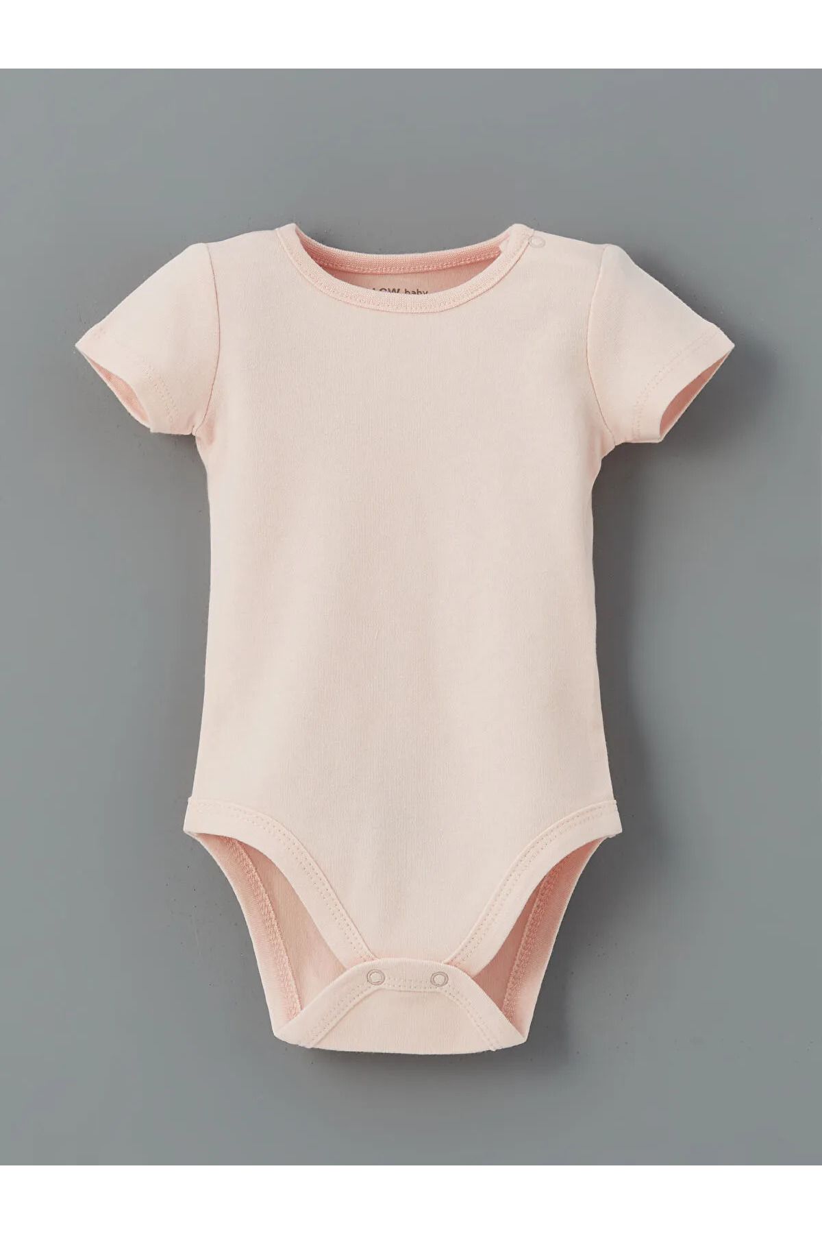 LC Waikiki Bisiklet Yaka Kız Bebek Çıtçıtlı Bodysuit 2'li