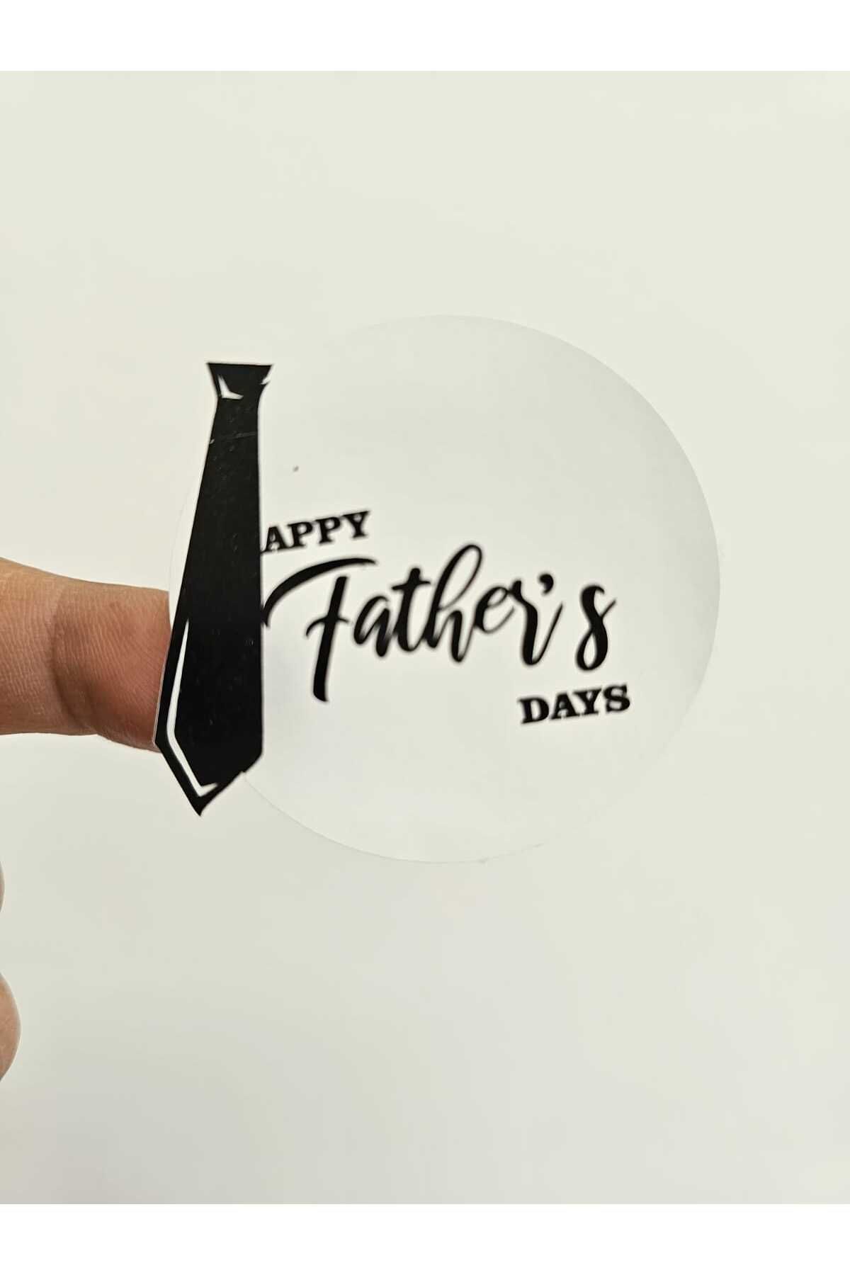DESİGN Babalar Günü 4 cm 70 Adet kravat Modelli Sticker