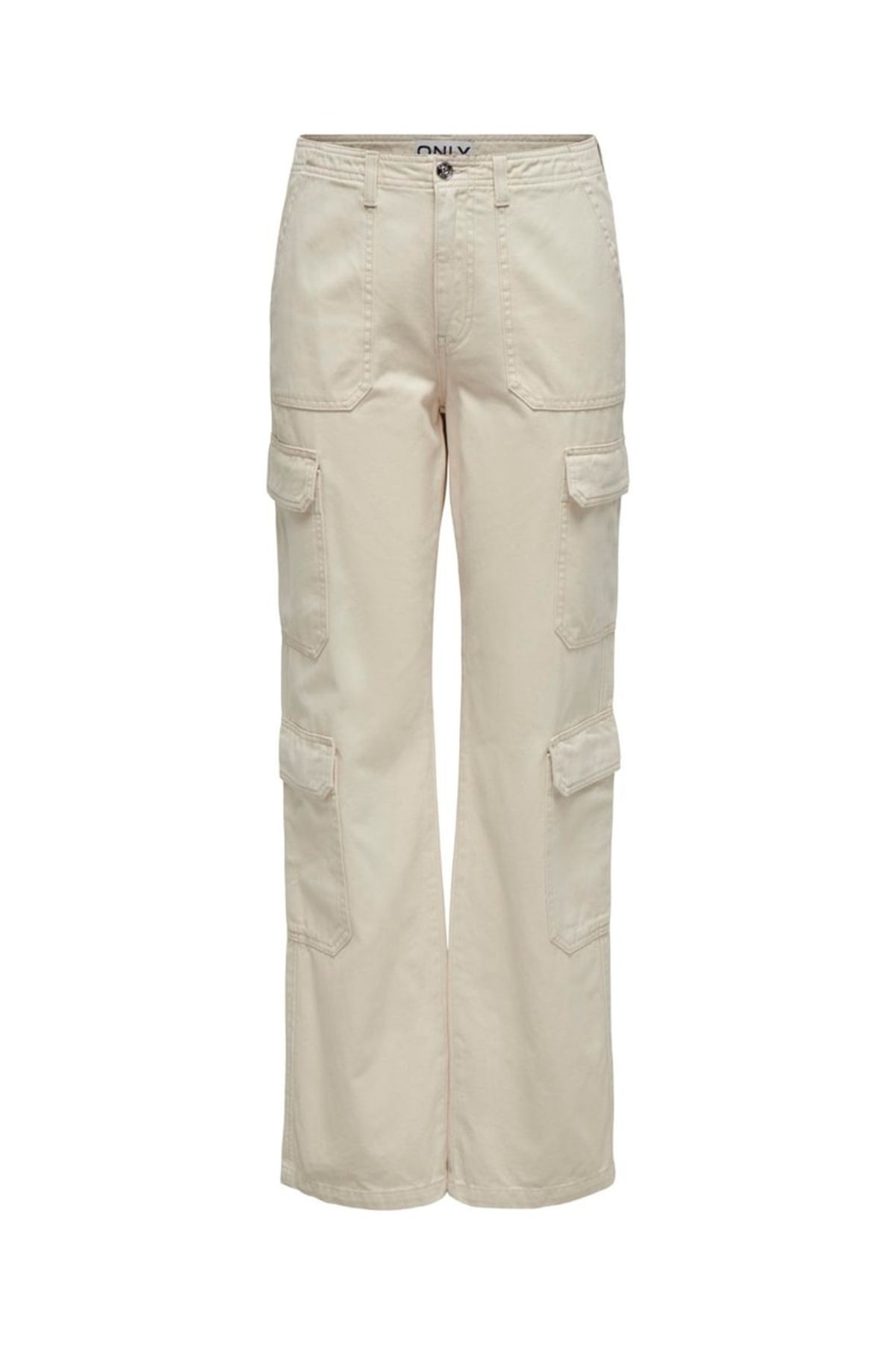 ONLY ONLMALFY 4-POCK CARGO PANT PNT Kadın Bej Jean - 15311291