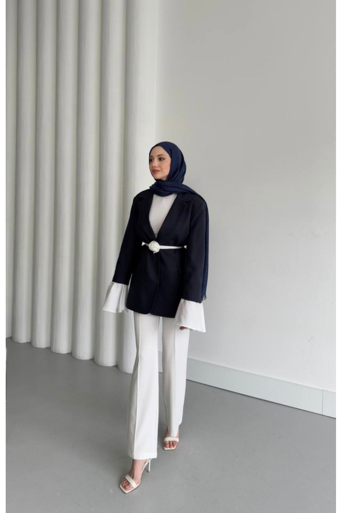 MODA Volan kol blazer ceket