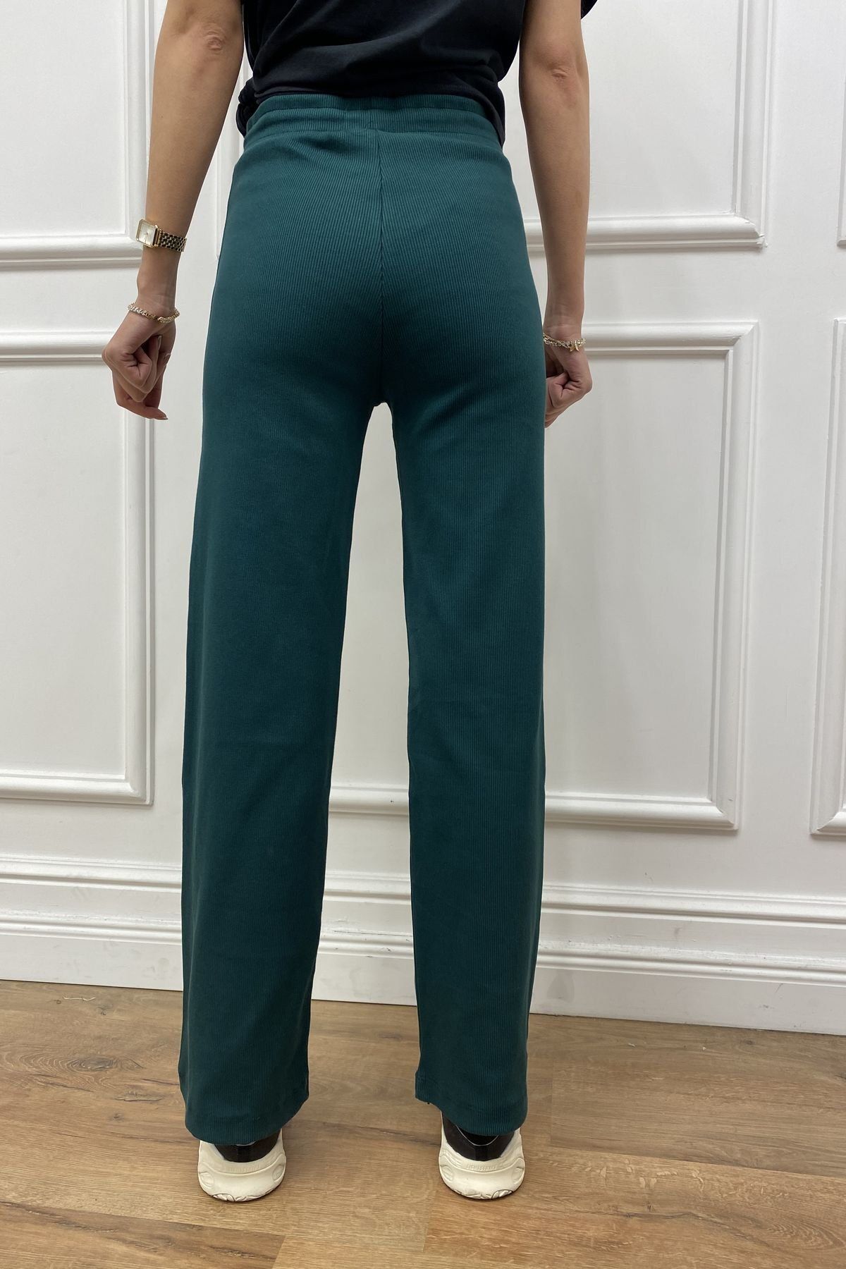 esmelstore Fitilli Bol Paça Kaşkorse Pantolon