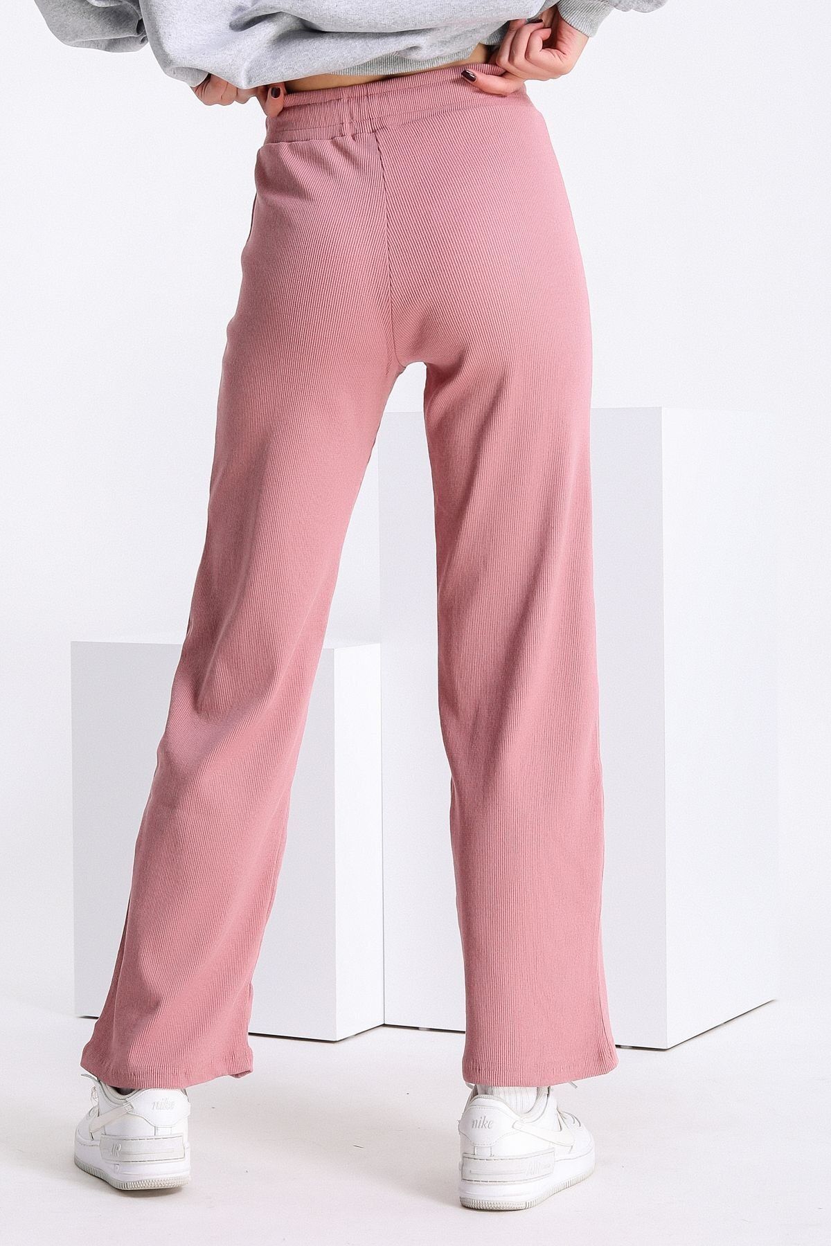 esmelstore Fitilli Bol Paça Kaşkorse Pantolon
