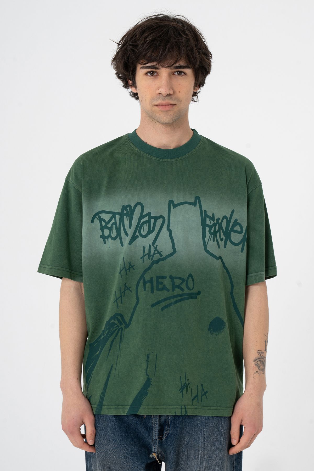 ATE WEAR Oversize Batman Forever Premium Tişört