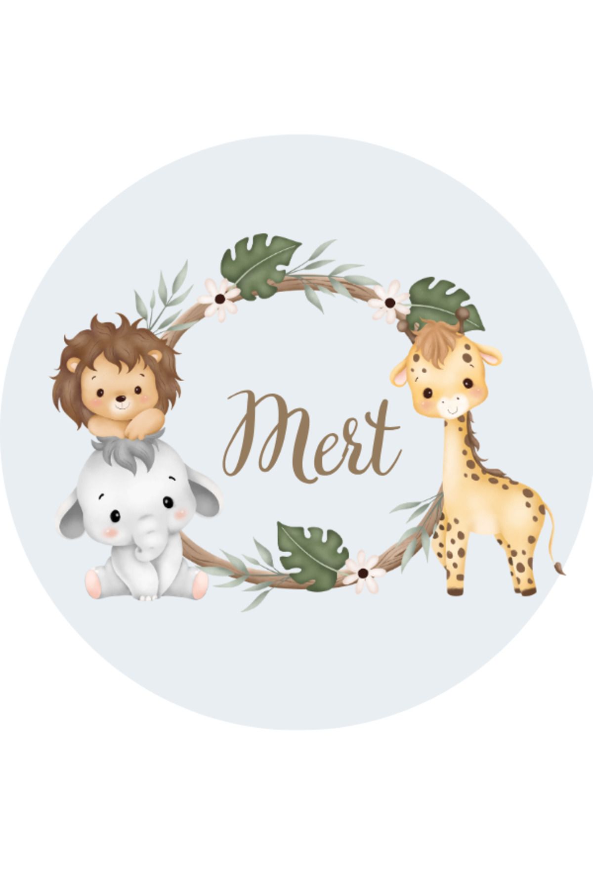 cutart Kişiye Özel Isimli Tarihli Bebek Doğum Mevlid Söz Nişan Kına Düğün Madlen 96 Adet 4cm Sticker