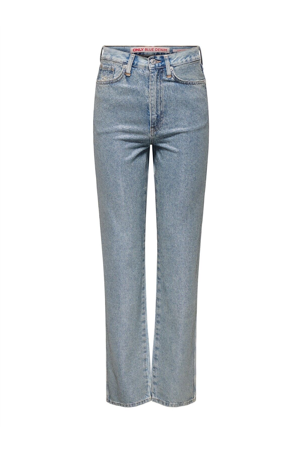 ONLY ONLHOLLYWOOD-RILEY CRYS HW S RED DNM CRO Kadın Light Blue Denim Denim Pantolon - 15341019