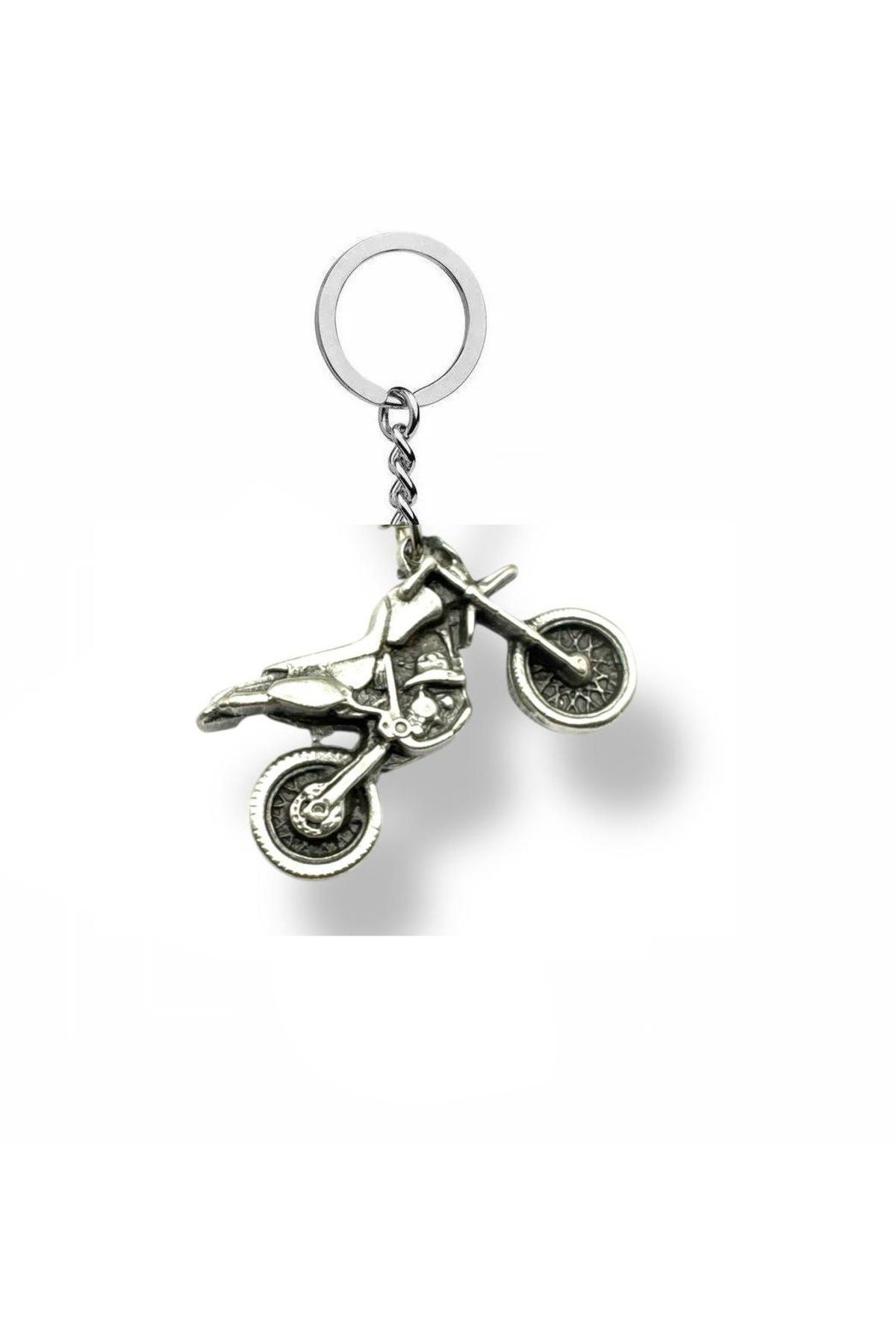 Herşey Nota Vintage Motosiklet Figürlü Metal Anahtarlık – Özgürlüğün ve Hızın Sembolü