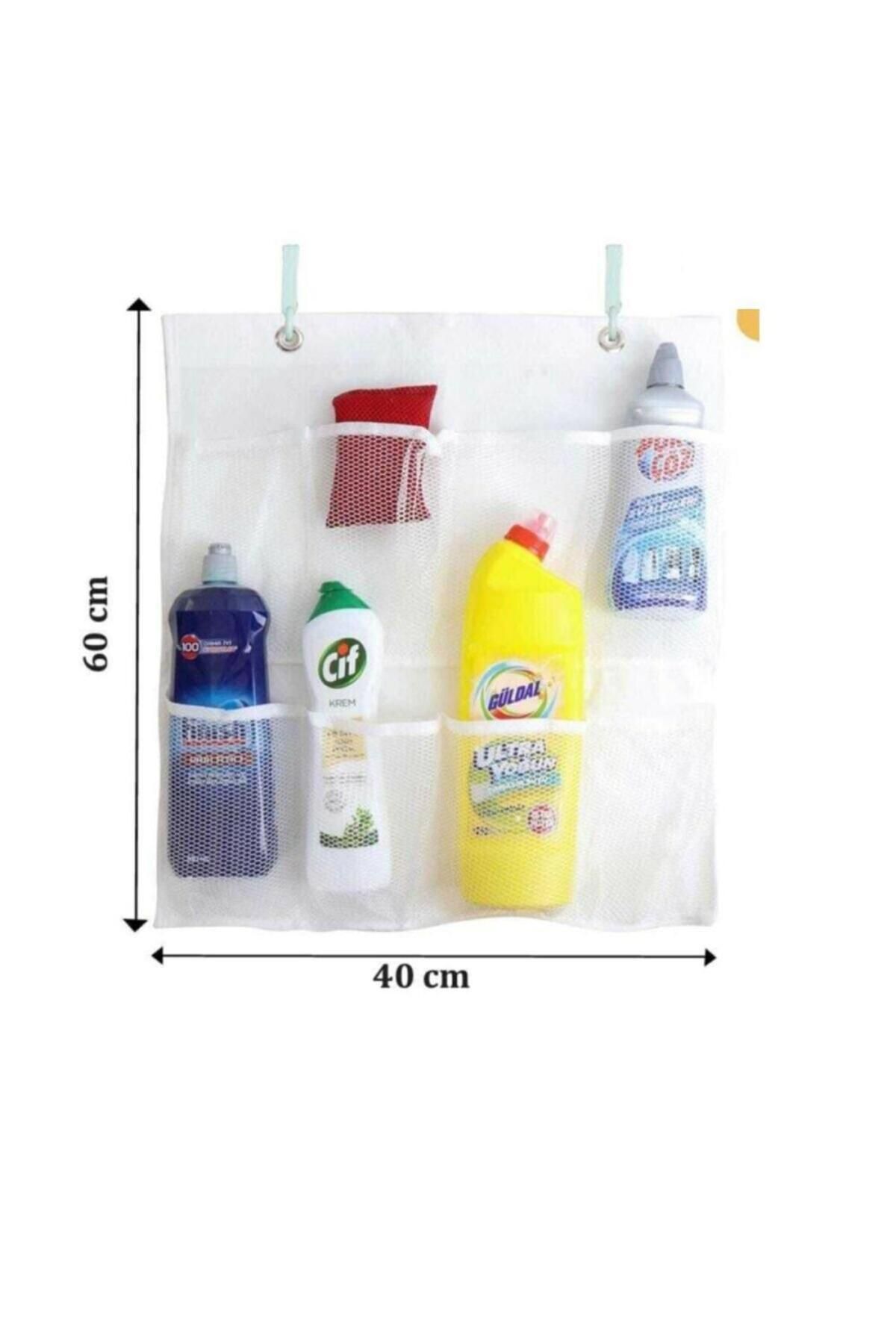 merland benvecocuk 8 Cepli Askılı Mutfak Banyo Düzenleyici Askılı File Organizer
