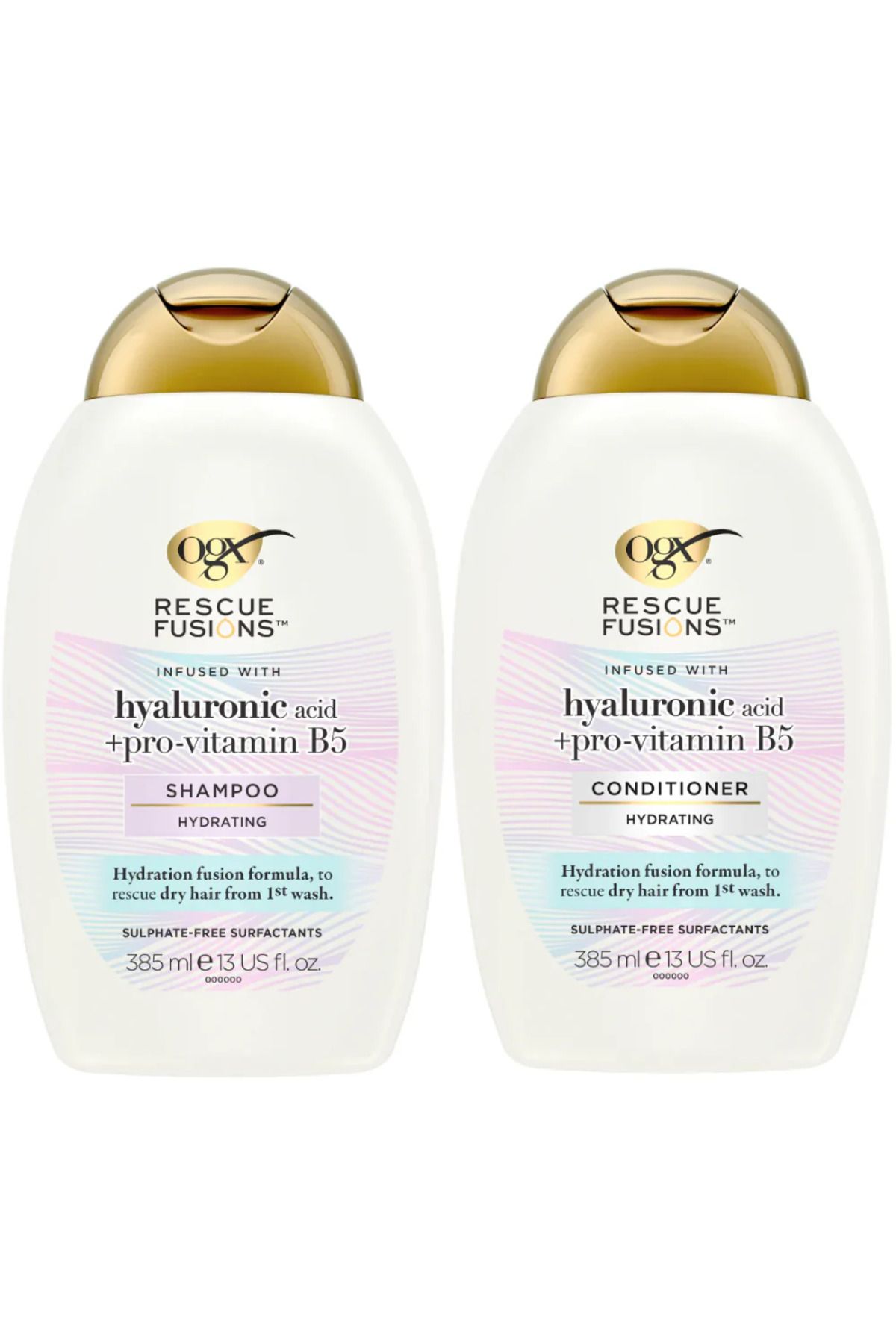 OGX Rescue Fusions Nemlendirici Hyalüronik Asit Şampuan 385 ml Bakım Kremi 385 ml Set