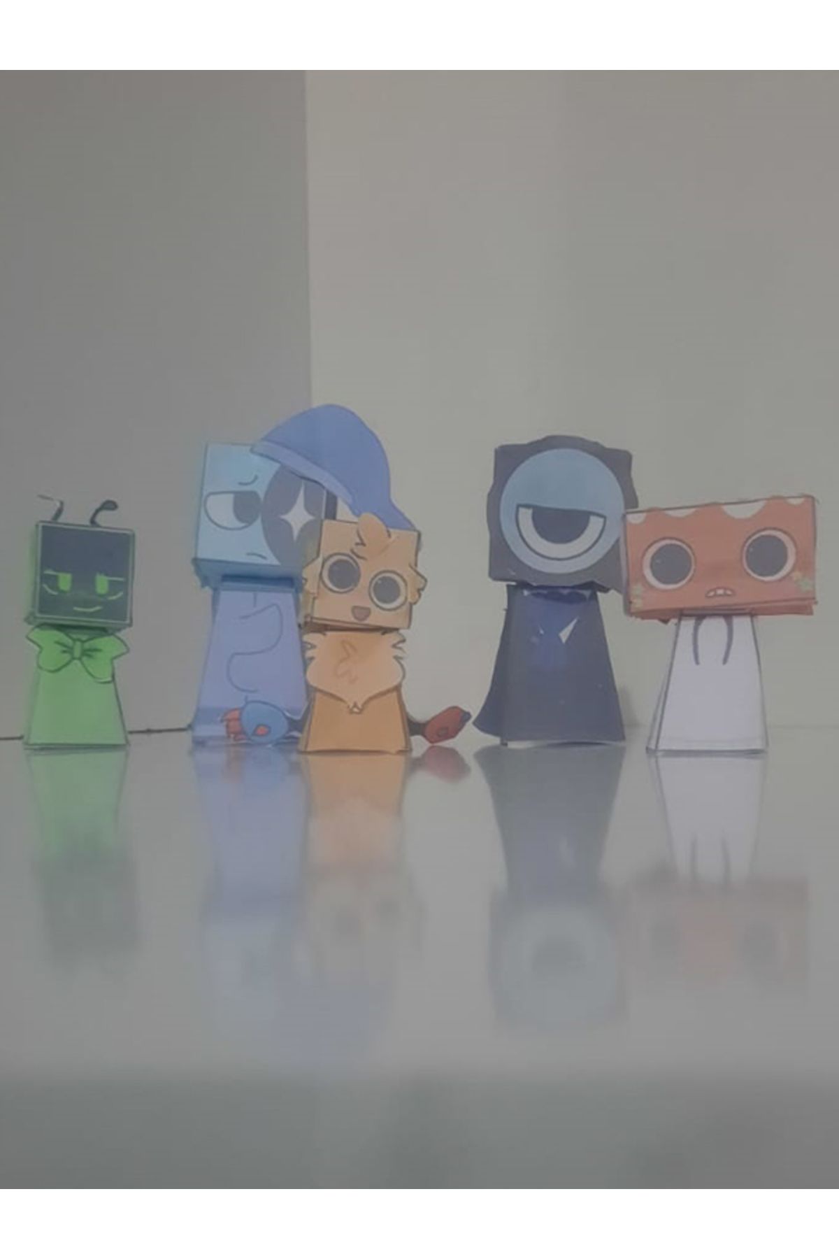 Goking Dandys World Paper Craft - Özel El Yapımı Kağıttan Yapılmış Dekoratif - Oyuncak Çeşitleri - 5li Set